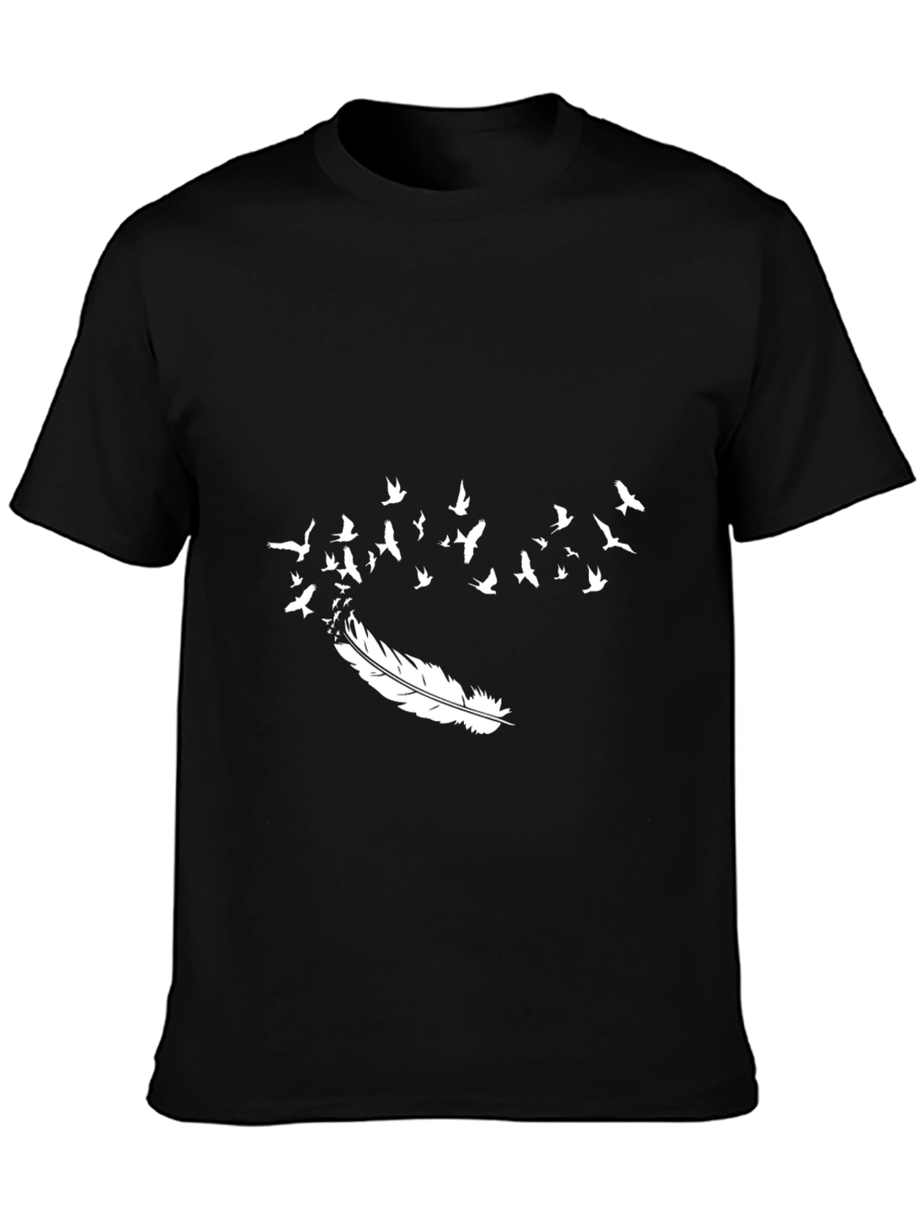 Black Feather to Flight Graphic Tee view 3