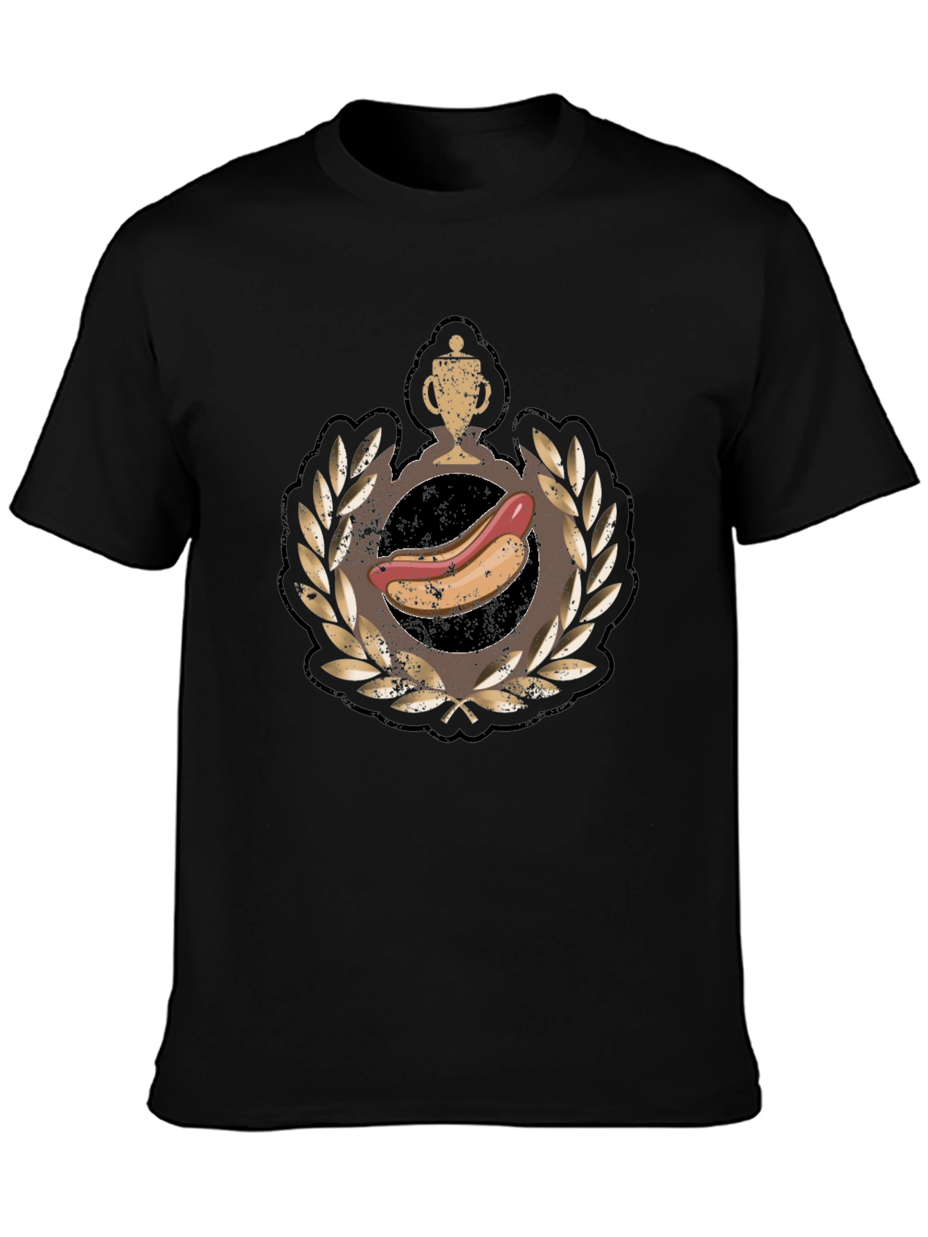 Black Hot Dog Champion Graphic Tee view 3