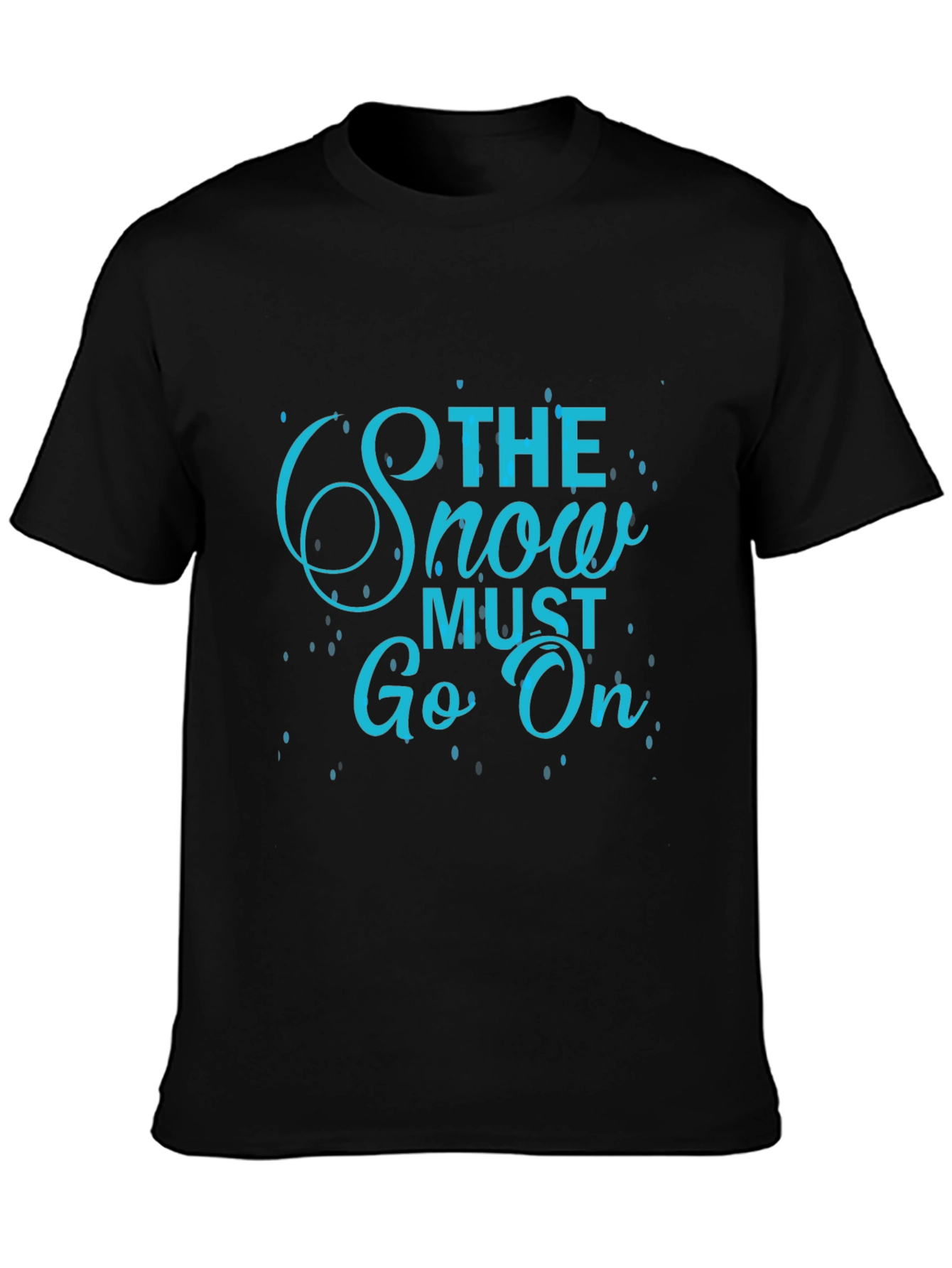Black The Snow Must Go On T-Shirt - Black Tee view 3