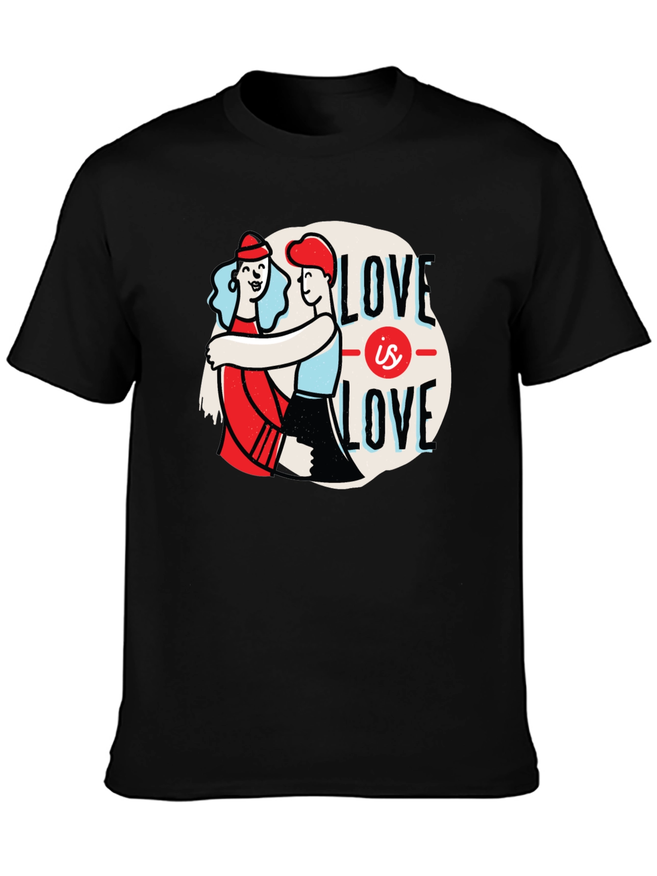 Black Love is Love Graphic T-Shirt - Unisex Pride Tee view 3