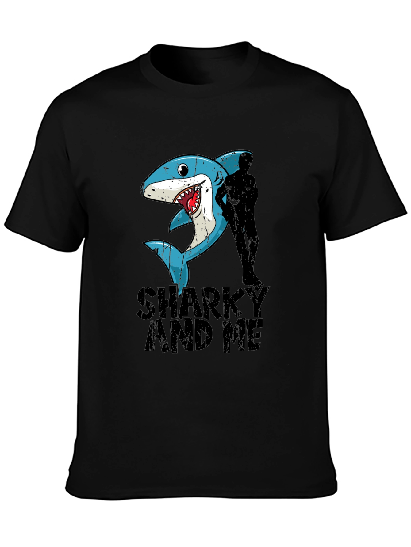 Black Sharky and Me Graphic Tee view 3