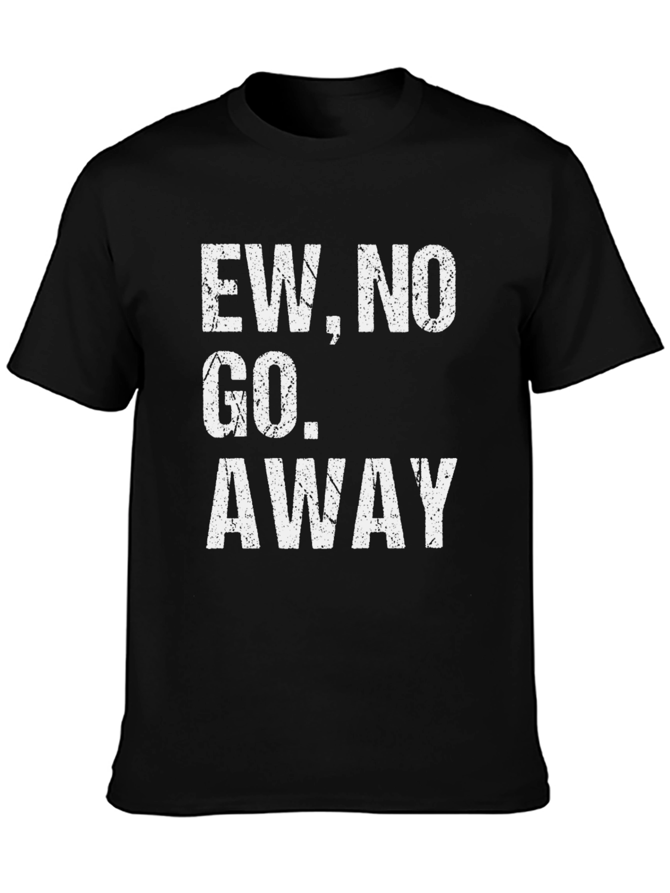 Black Ew No Go Away Graphic Tee view 3