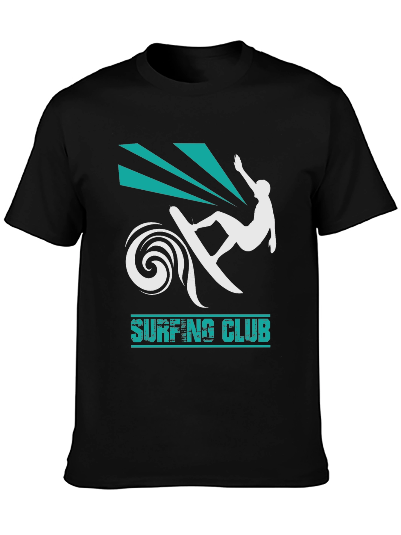 Black Surfing Club Black T-Shirt view 3