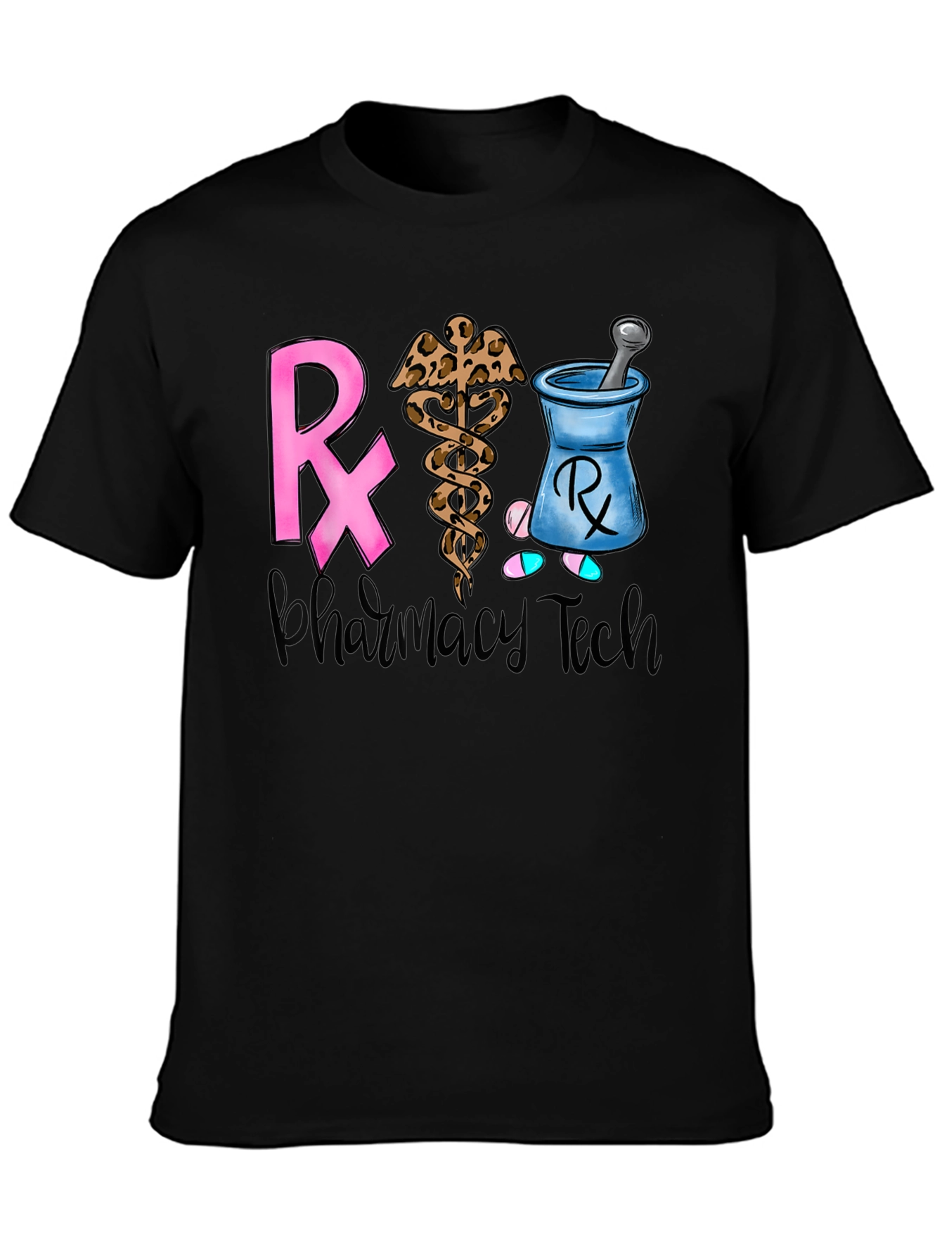 Black Pharmacy Tech T-Shirt view 3