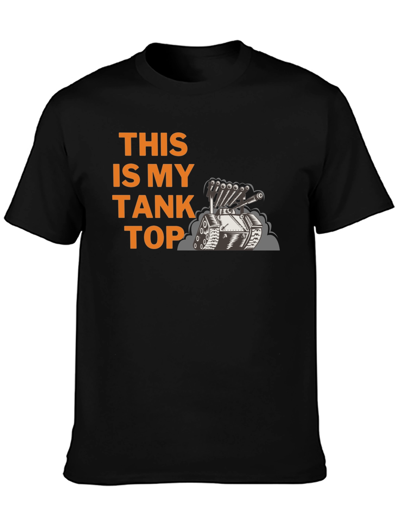 Black This Is My Tank Top Graphic T-Shirt view 3