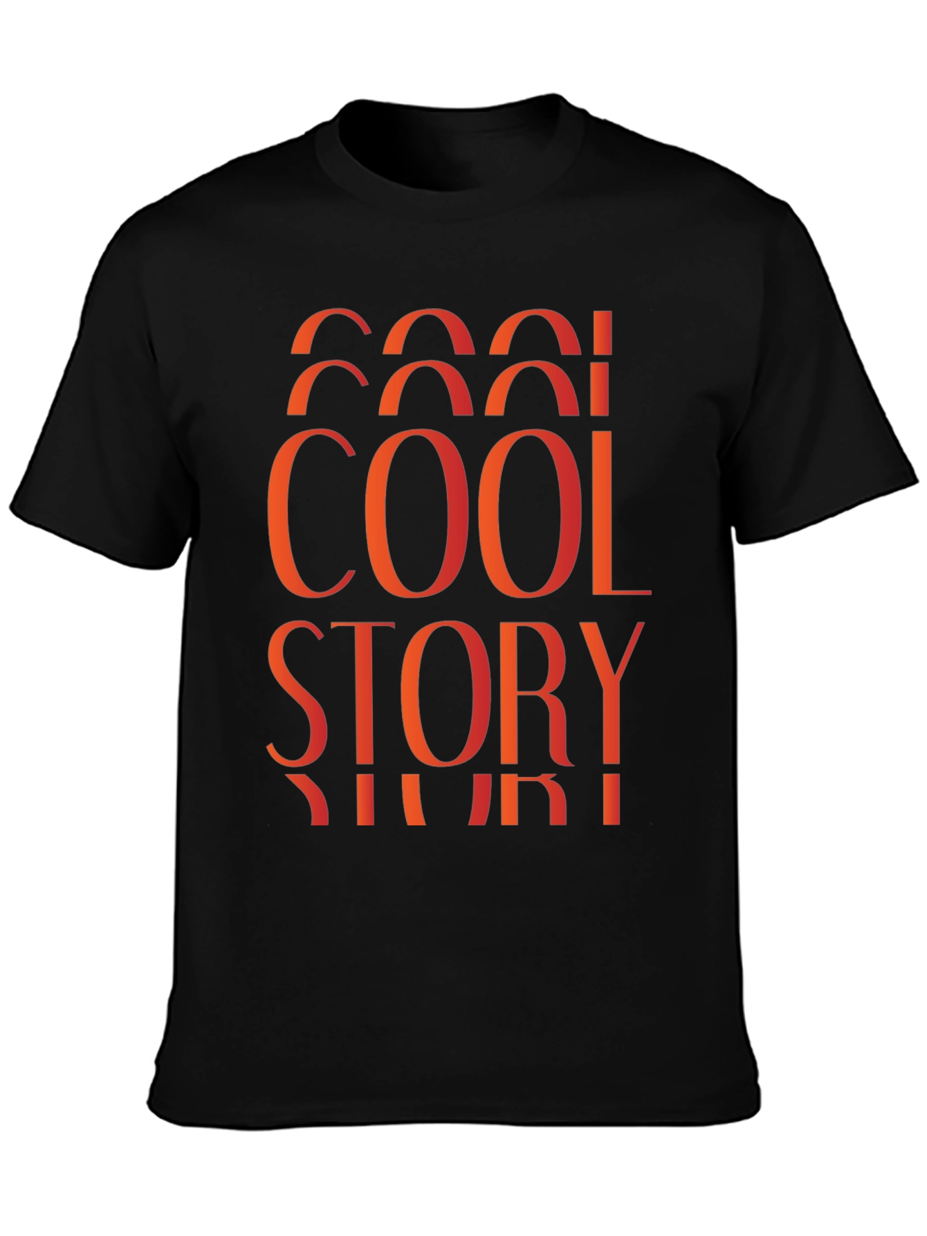 Black Cool Story Graphic T-Shirt - Black view 3