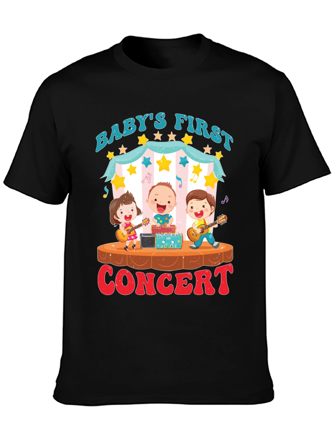 Black Baby's First Concert Graphic Tee view 3