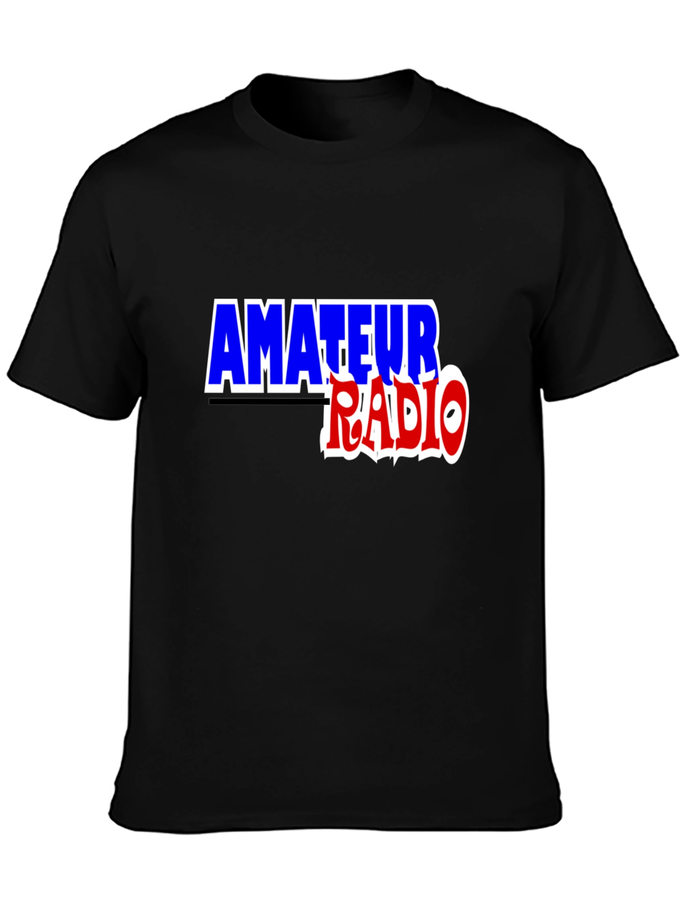 Black Amateur Radio T-Shirt - Black Ham Radio Tee view 3