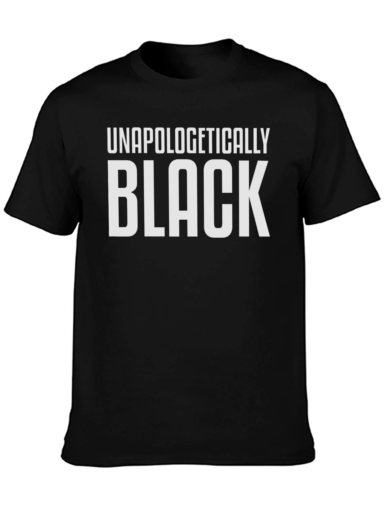 Black Unapologetically Black Graphic T-Shirt view 3