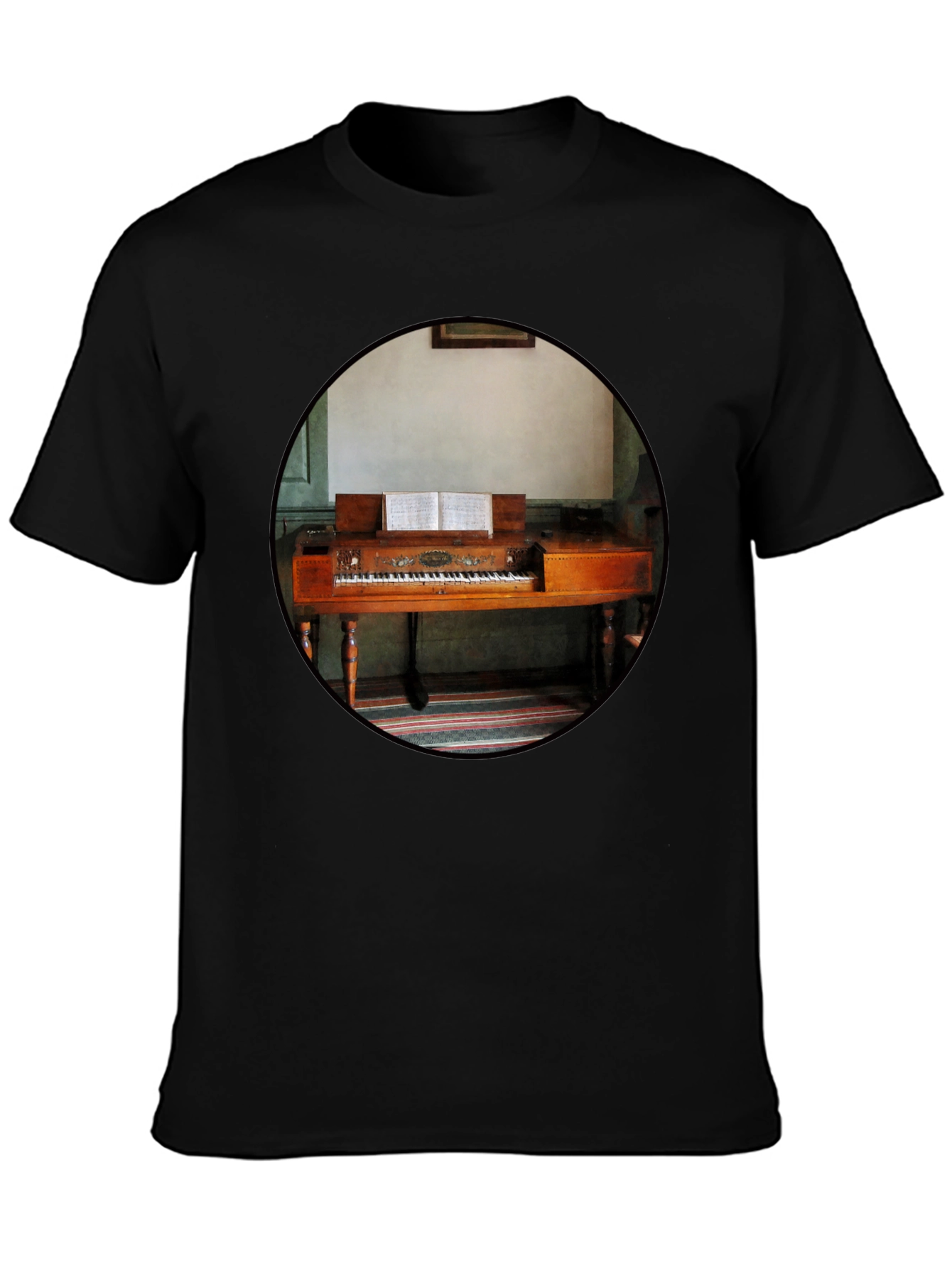 Vintage Piano T-Shirt - Unique Music Lover Tee - 3