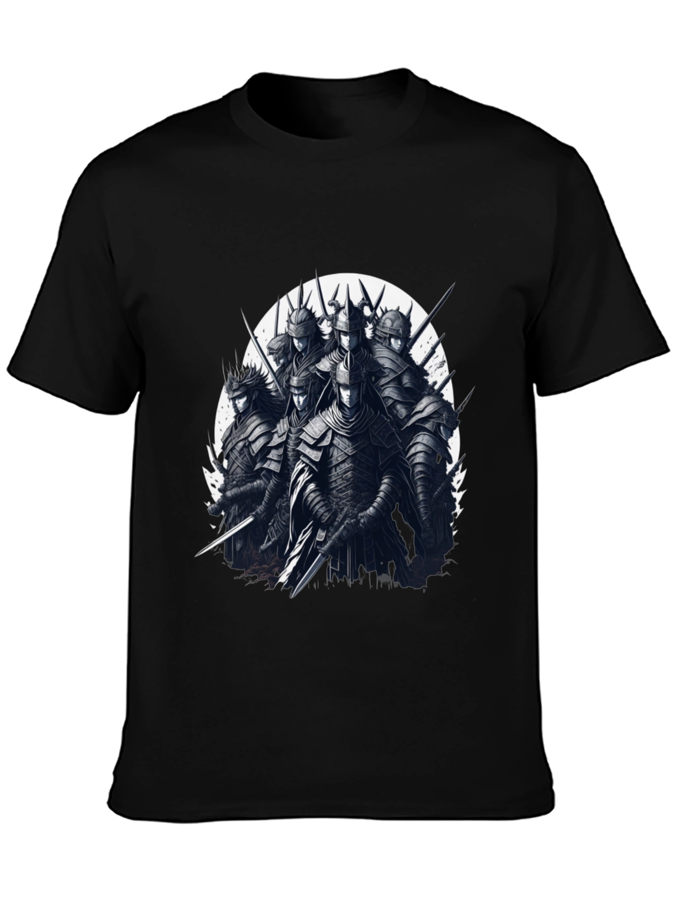 Black Warrior Knights Graphic T-Shirt view 3