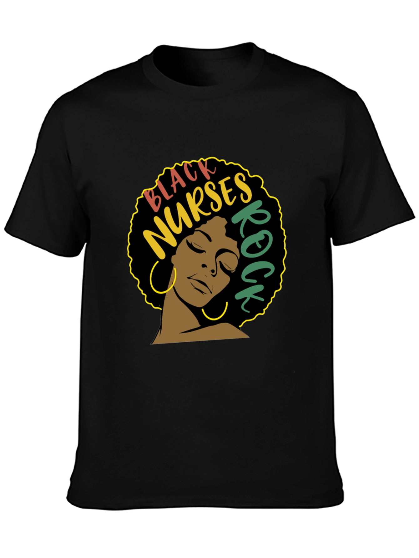 Black Black Nurses Rock T-Shirt - Nurse Appreciation view 3