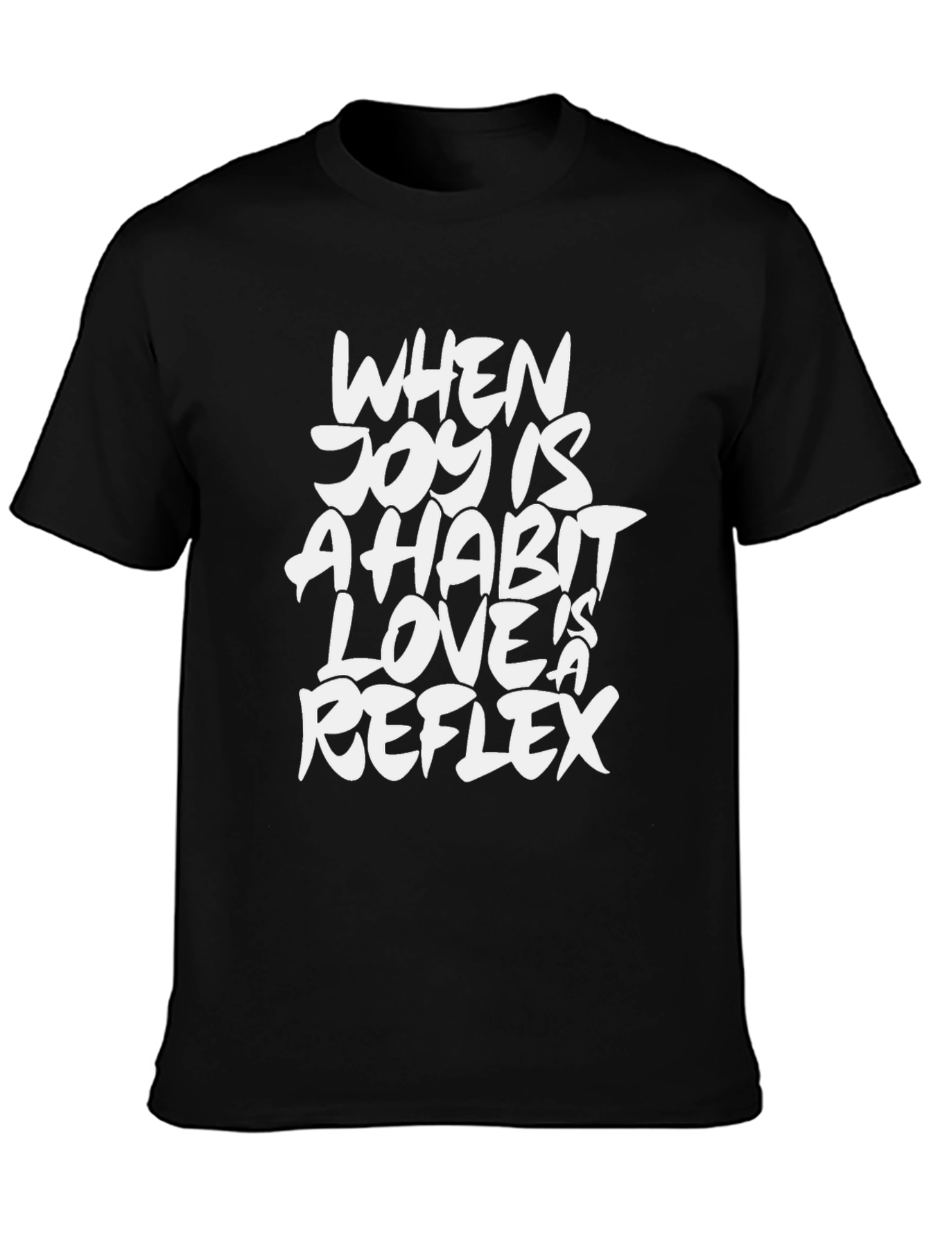 Black Joy is a Habit Graphic Tee - Black view 3
