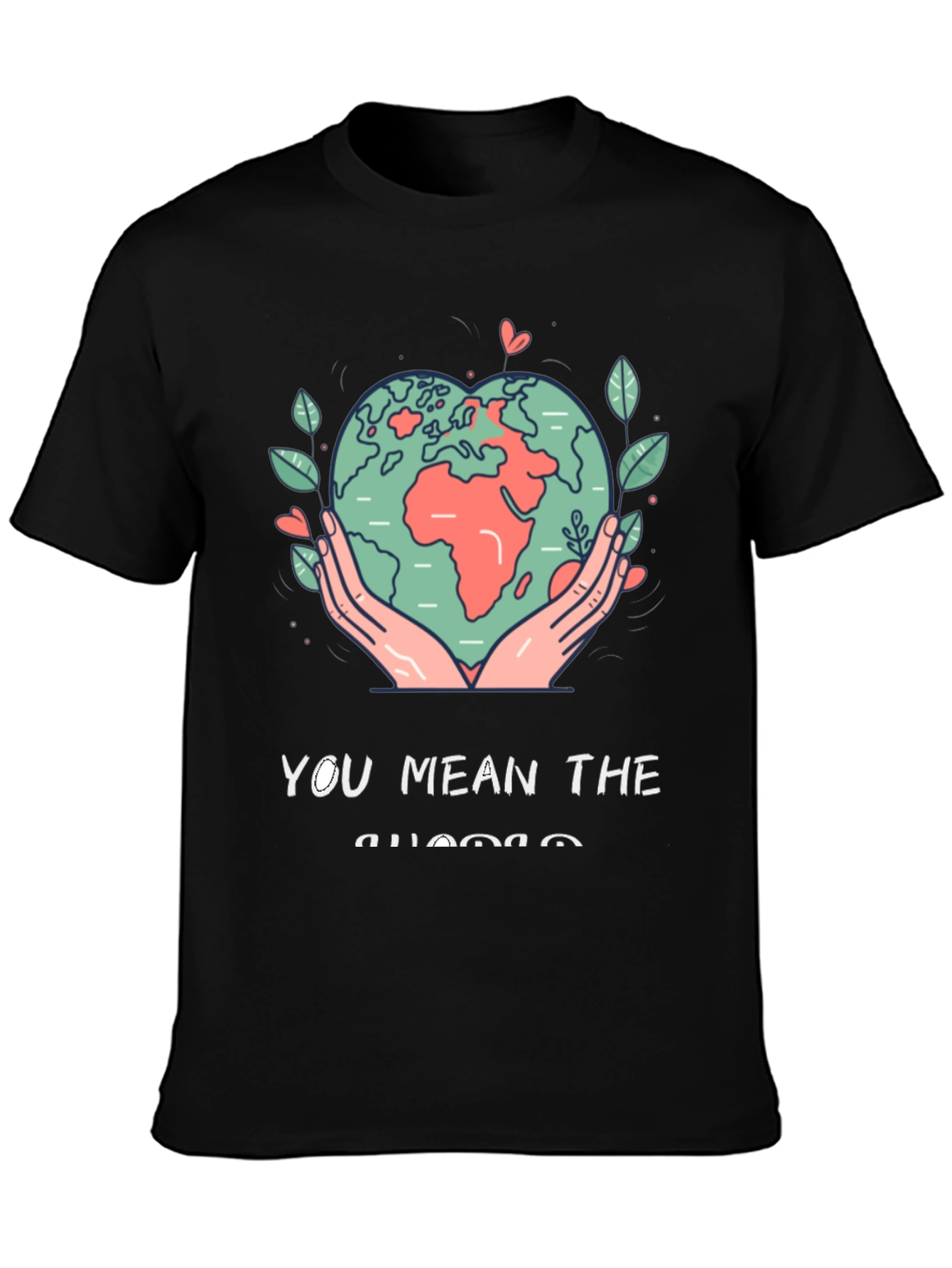 Black Earth Heart Graphic Tee - You Mean the World view 3