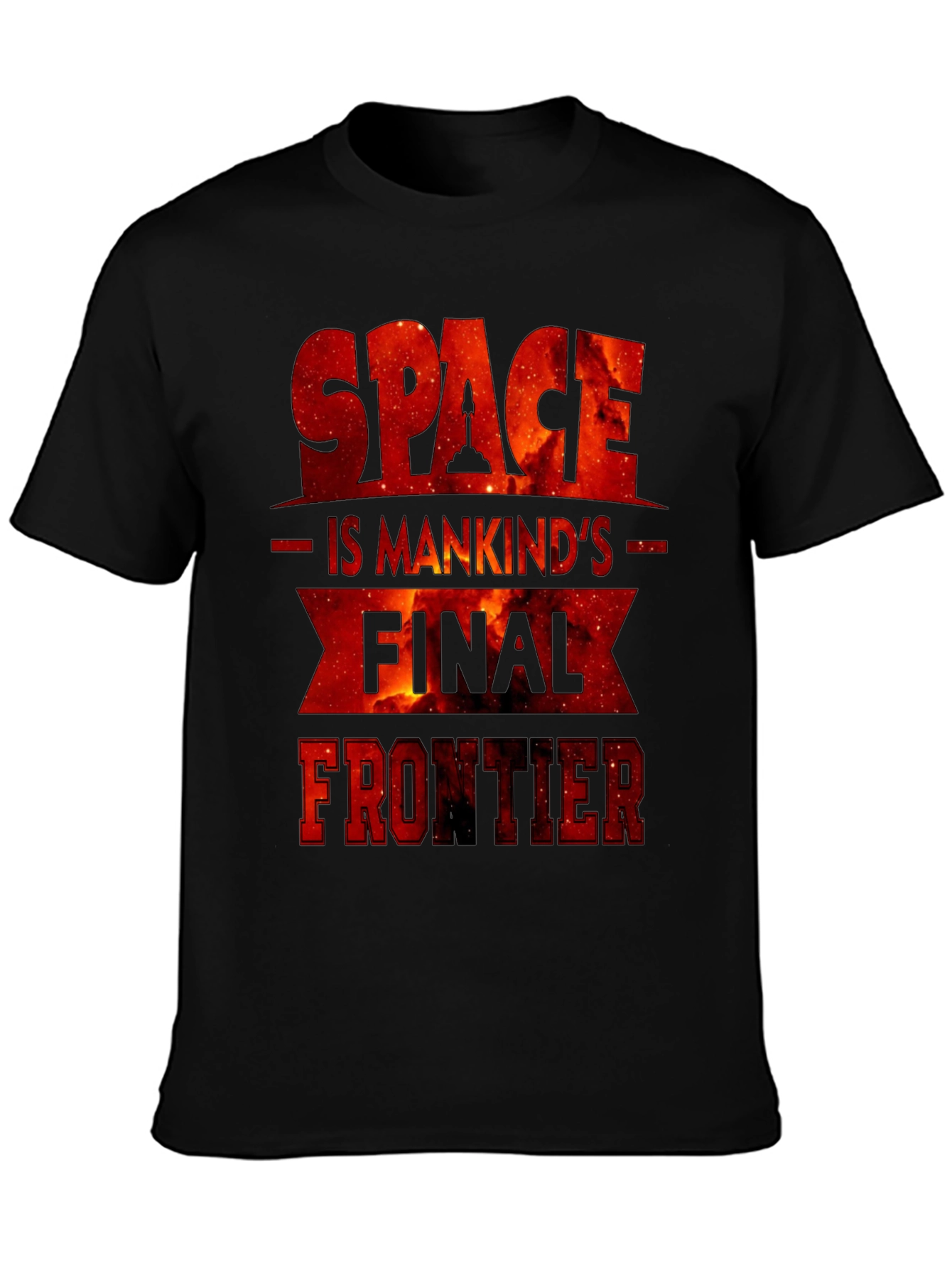 Black Space is Mankind's Final Frontier Graphic Tee view 3