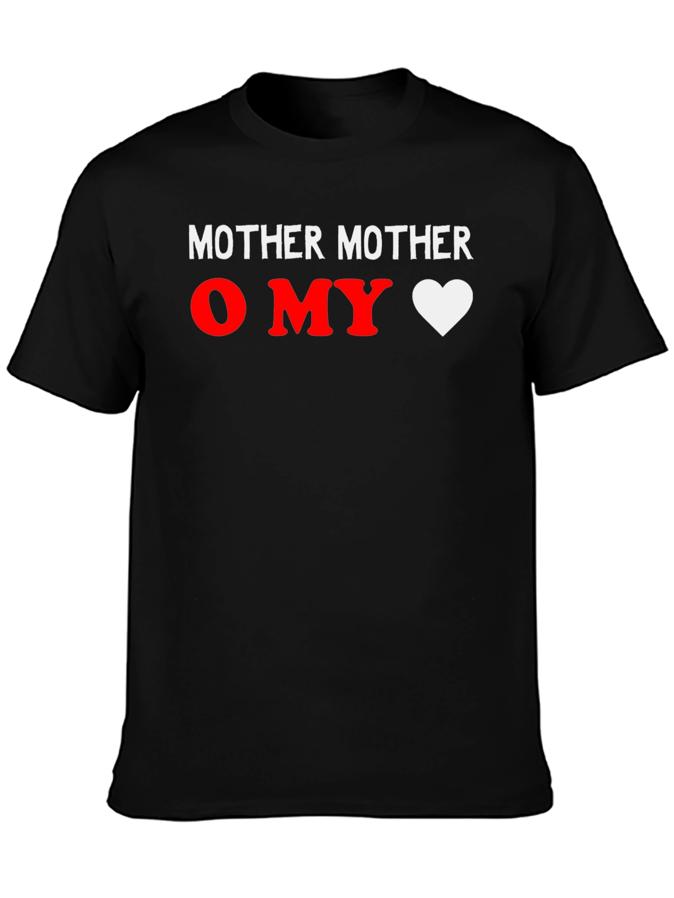 Black Mother Mother O MY Heart T-Shirt view 3