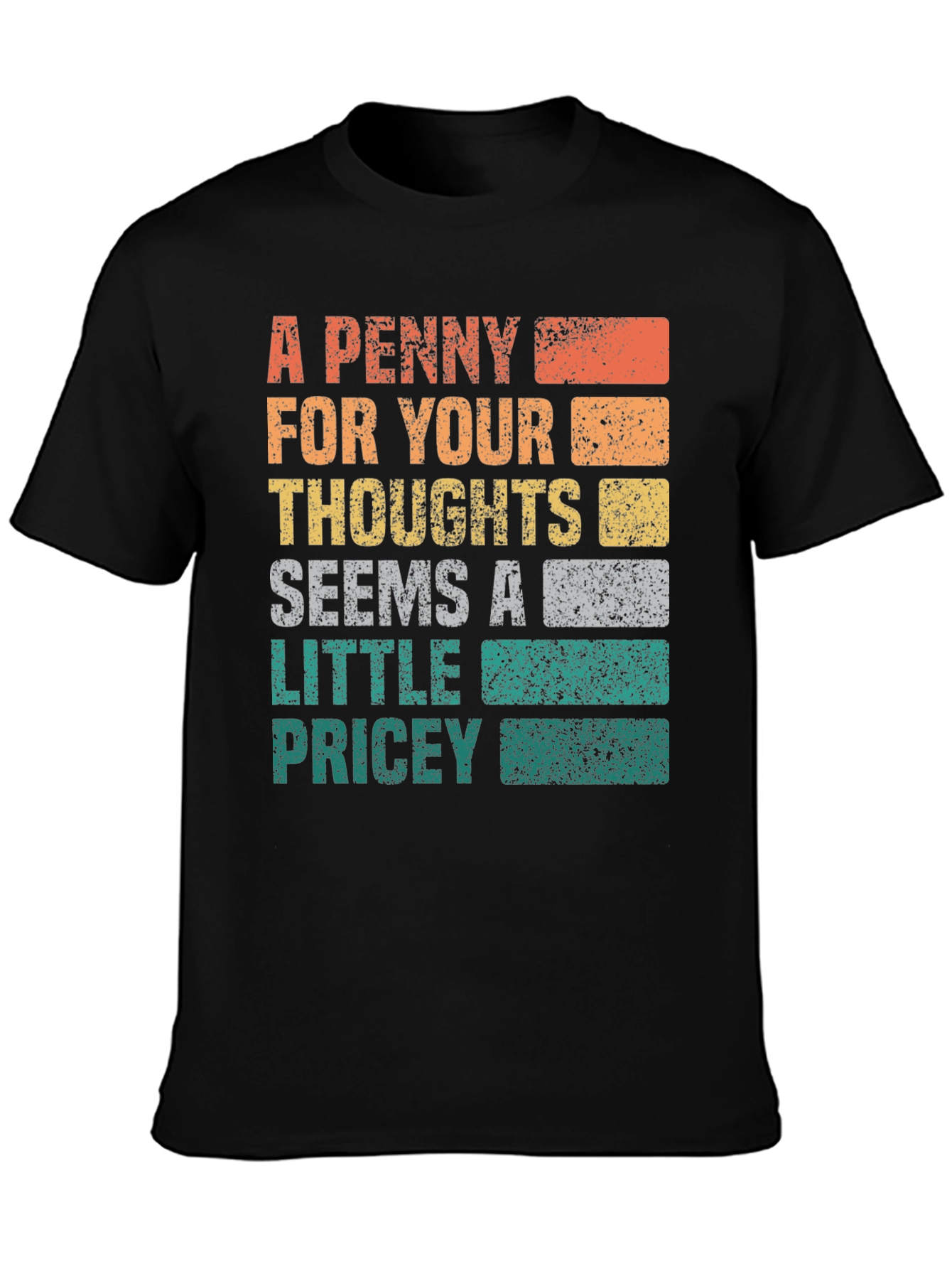 Black A Penny For Your Thoughts Graphic Tee view 3