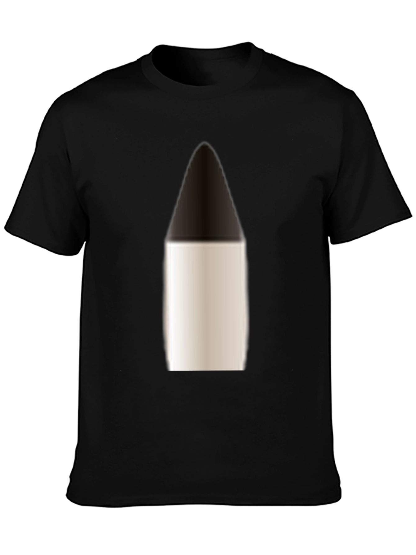 Black Bullet Graphic Print Black T-Shirt view 3