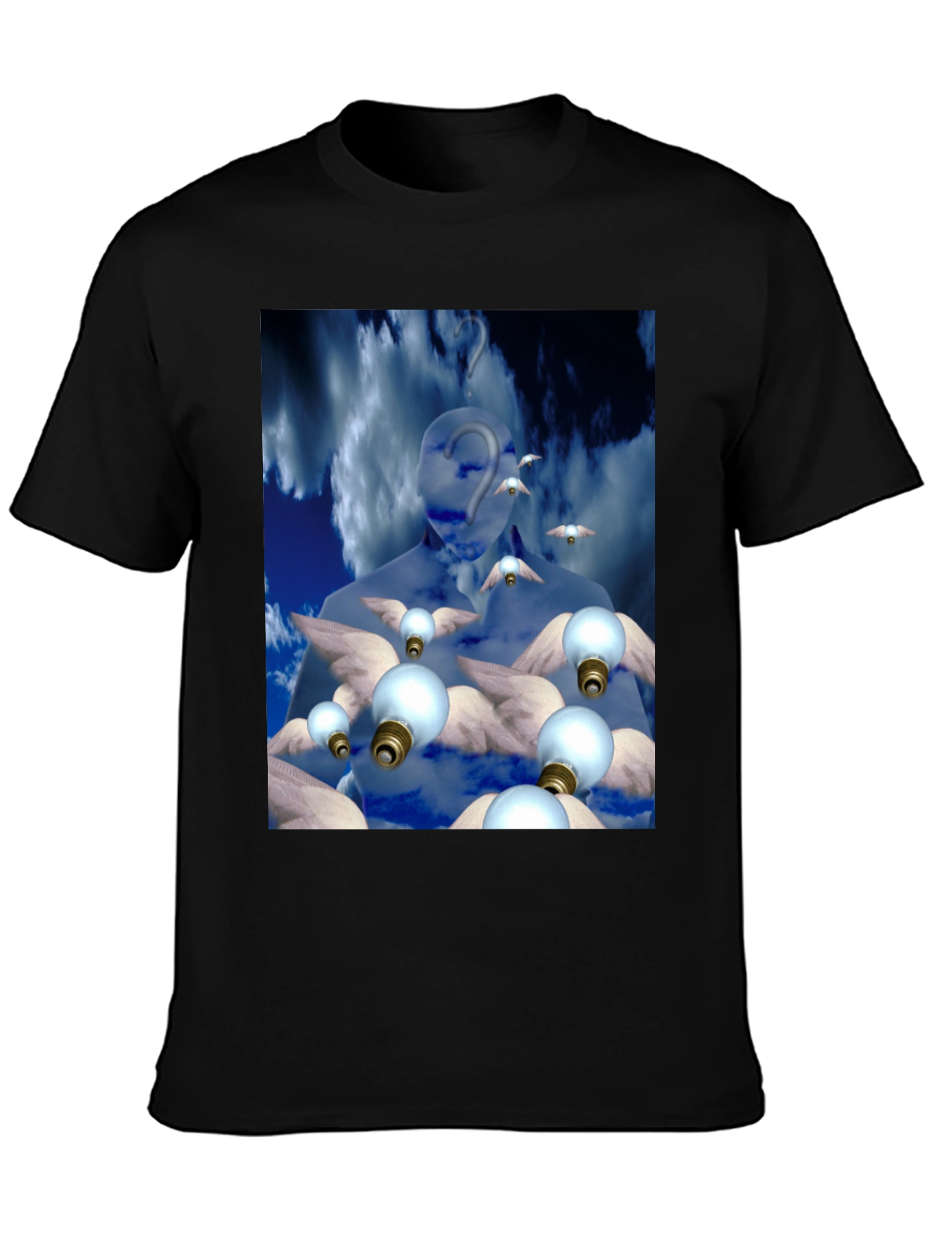 Black Surreal Dreamscape Graphic Tee view 3