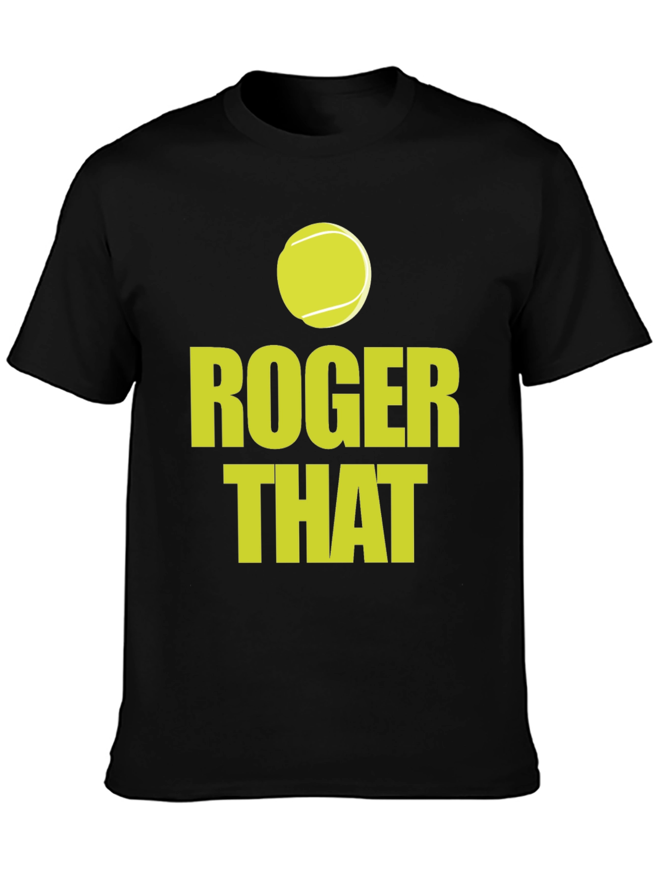 Black Roger That Tennis T-Shirt - Ace Your Style! view 3