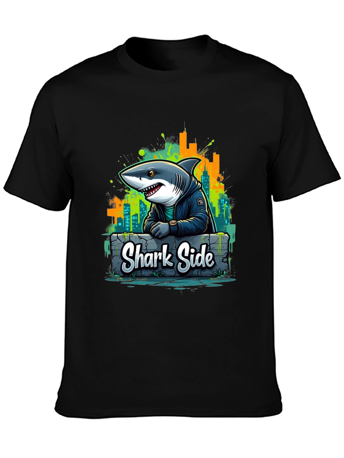 Shark Side T-Shirt: Urban Cool - 3