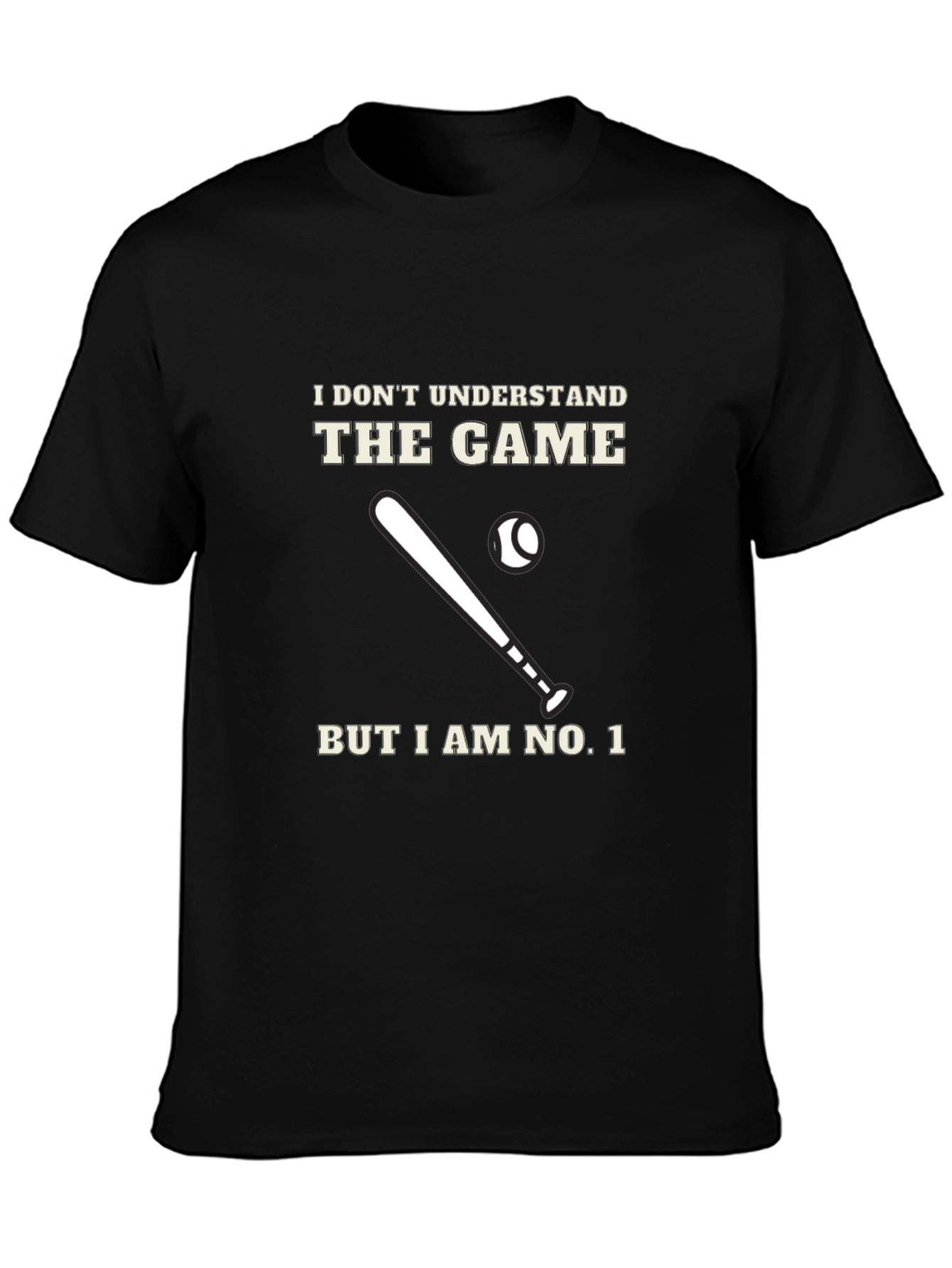 Black Funny Baseball T-Shirt - I Don't Understand The Game view 3
