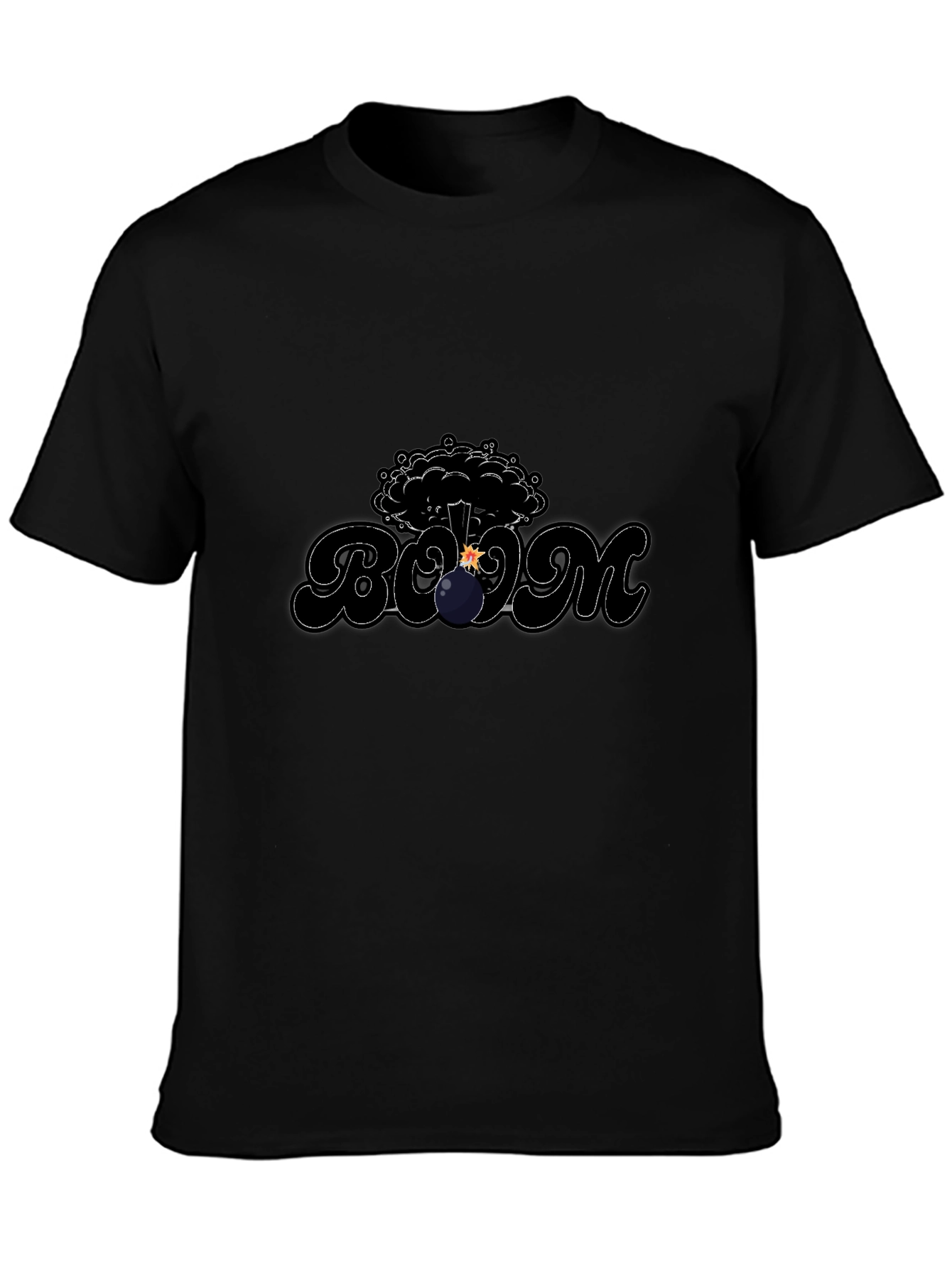 Black Boom Graphic T-Shirt - Explosive Style view 3