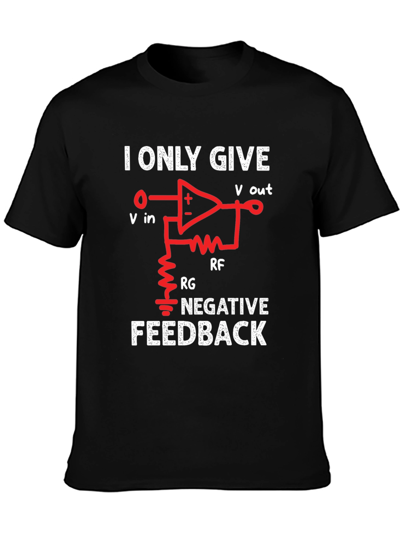 Black Negative Feedback T-Shirt - Funny Engineer Tee view 3