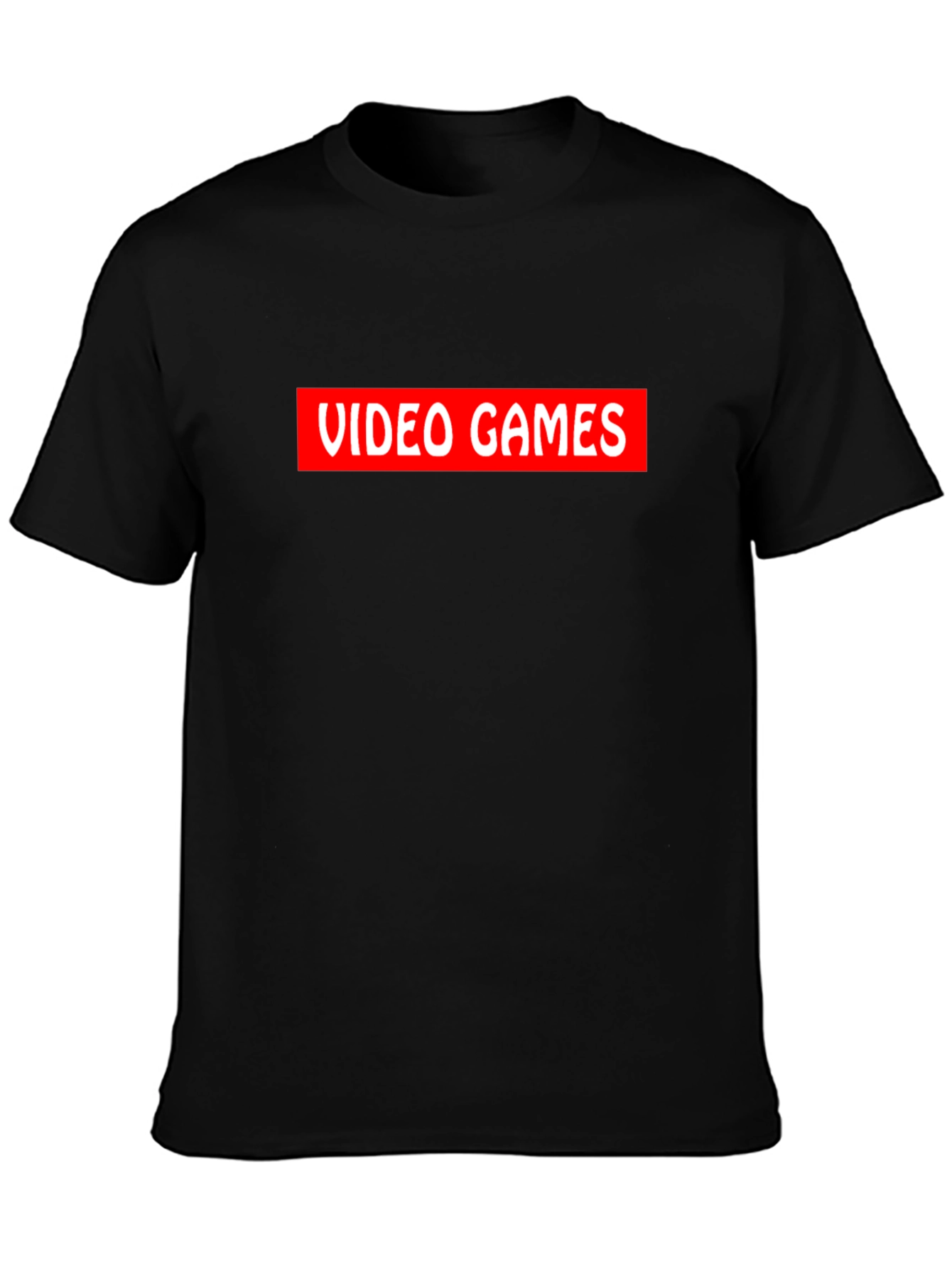 Black Video Games Graphic Tee - Black view 3