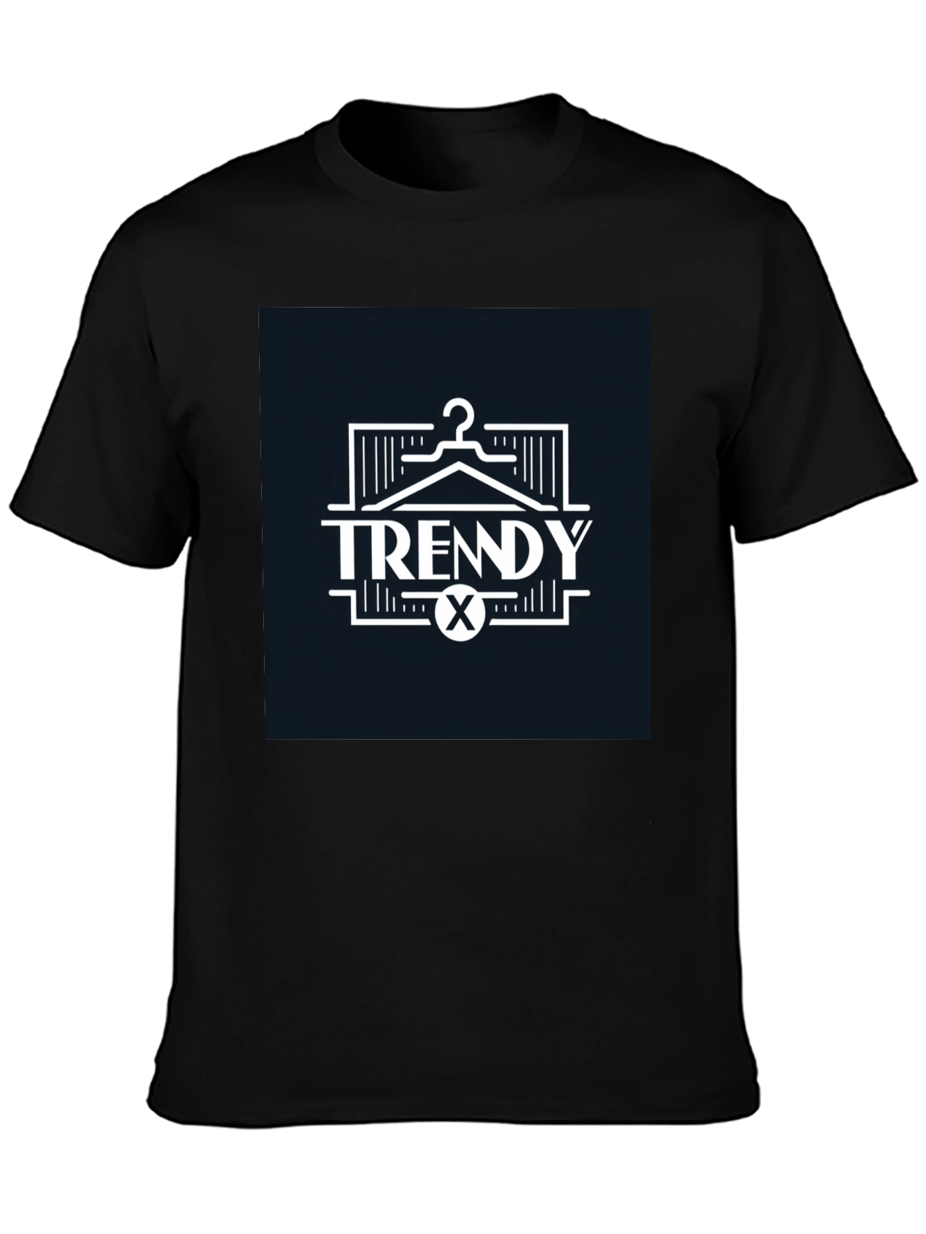 Black Trendy Graphic Tee - Men's Fashion view 3