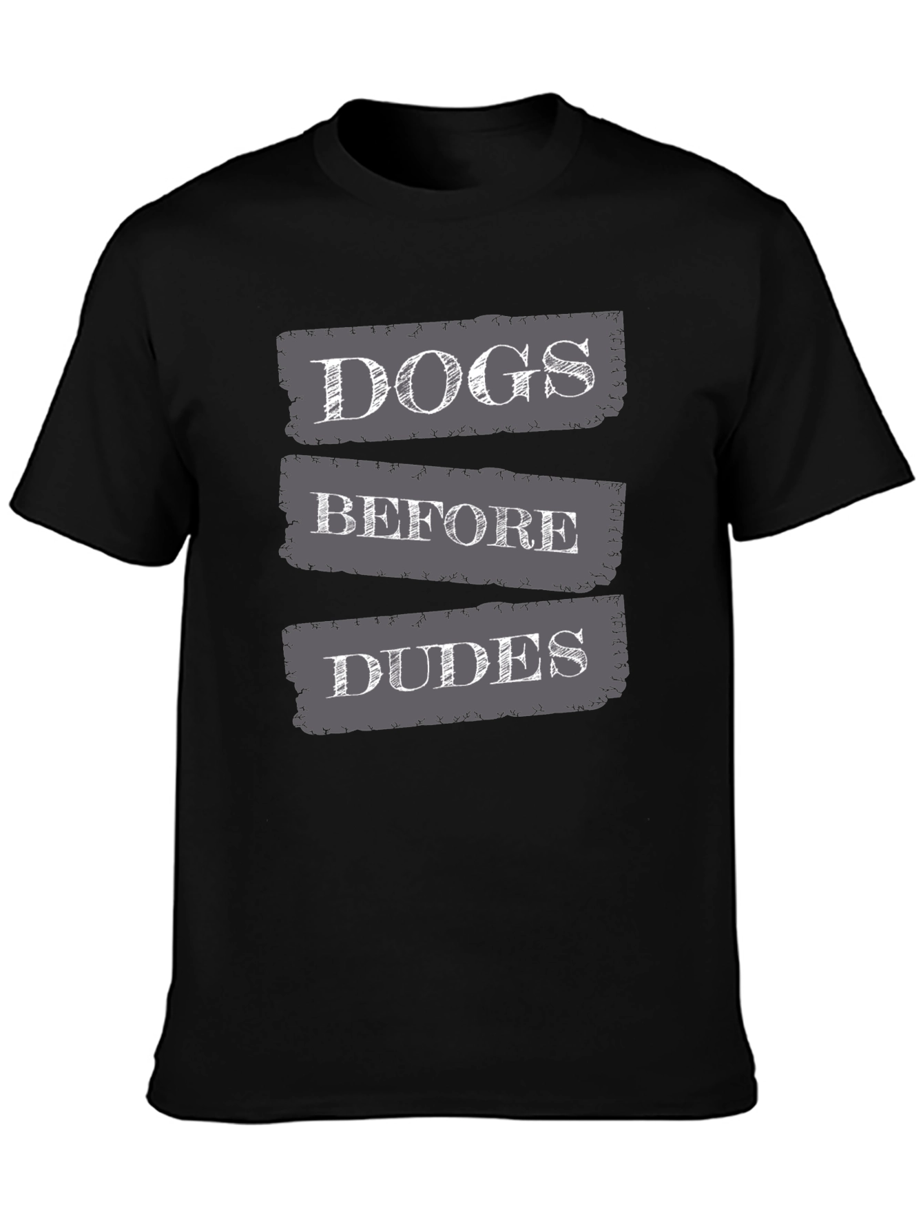 Black Dogs Before Dudes Graphic T-Shirt view 3