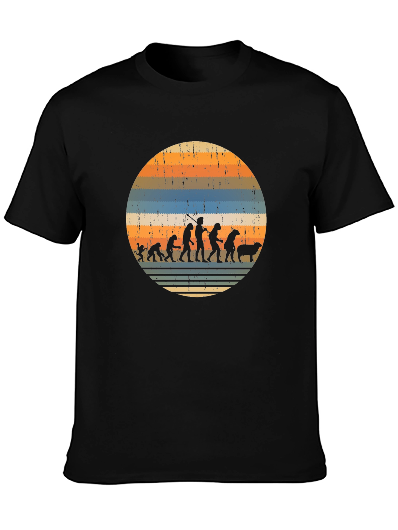 Black Evolution to Sheep T-Shirt view 3