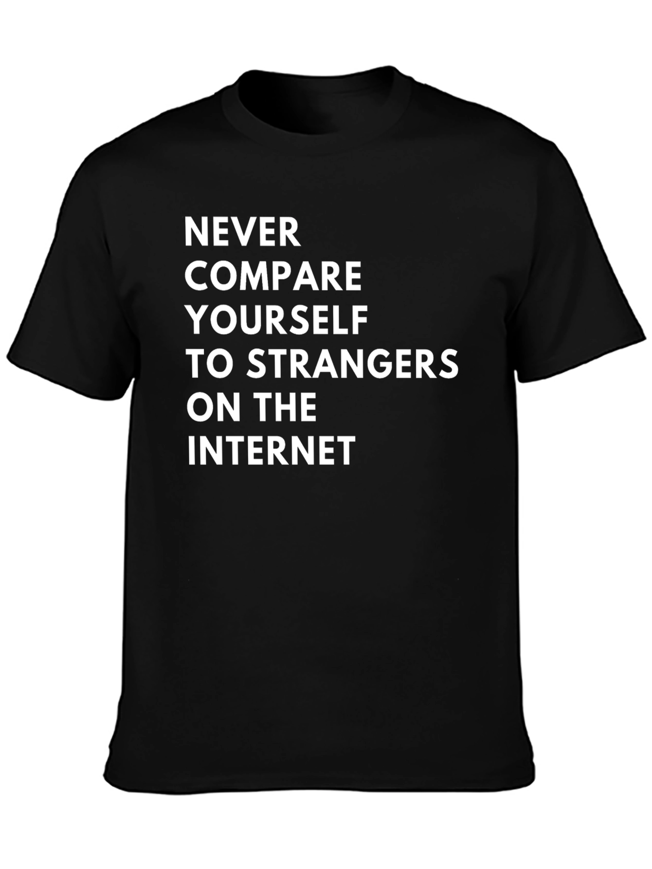 Black Never Compare T-Shirt - Funny Slogan Tee view 3