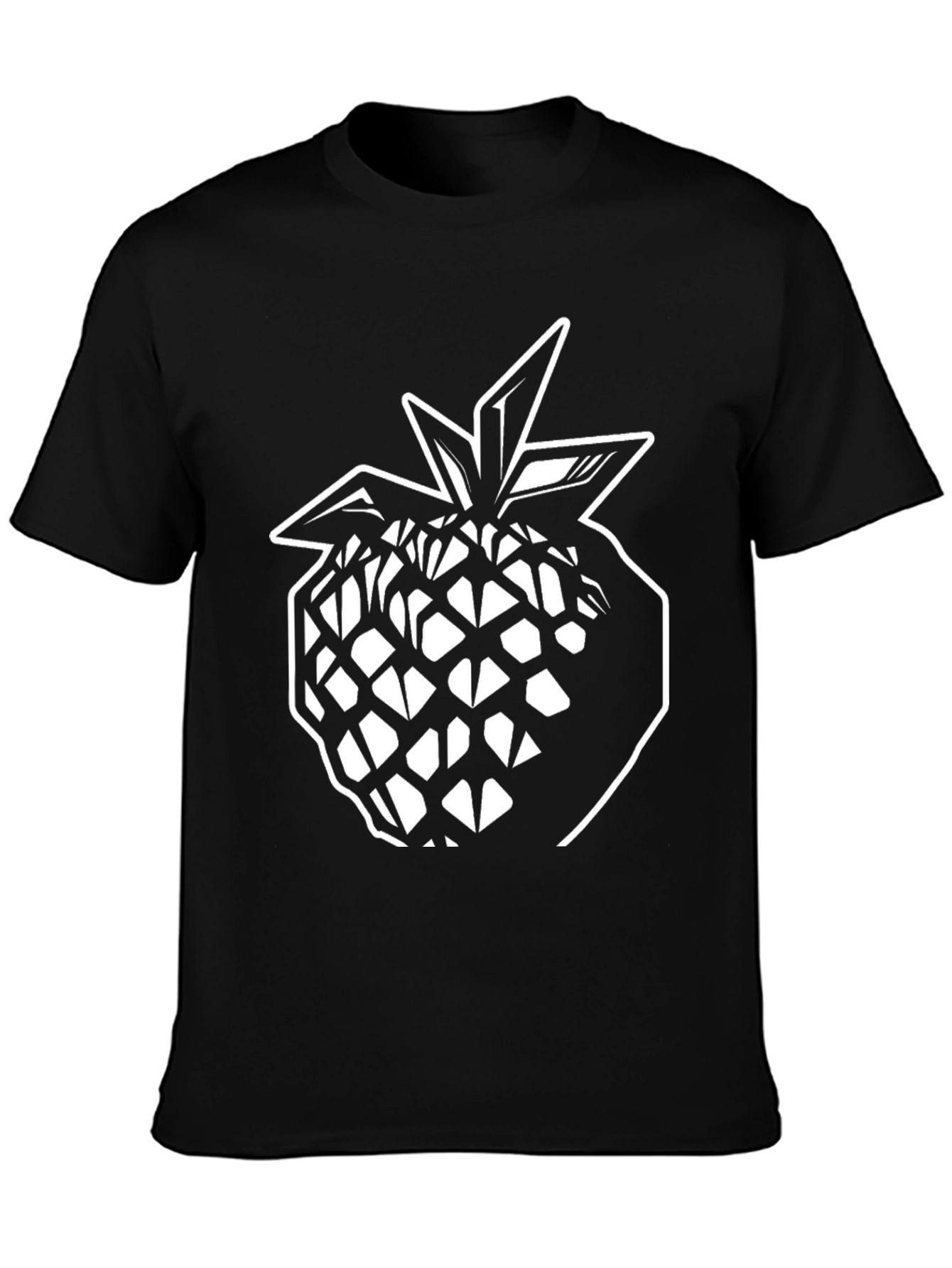 Black Black Pineapple Graphic Tee - Modern Style view 3