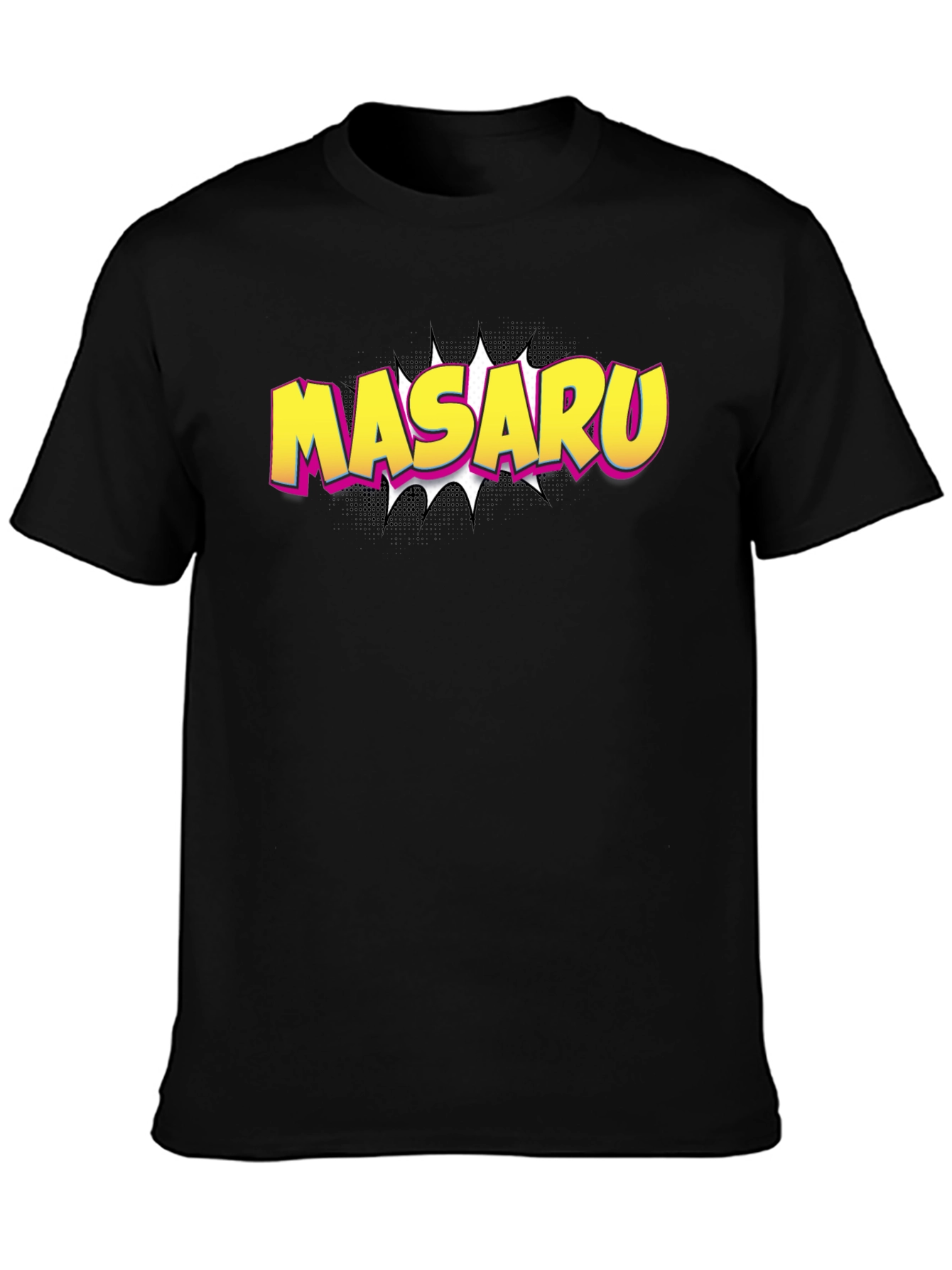 Black Masaru Graphic T-Shirt - Stylish Pop Art Tee view 3