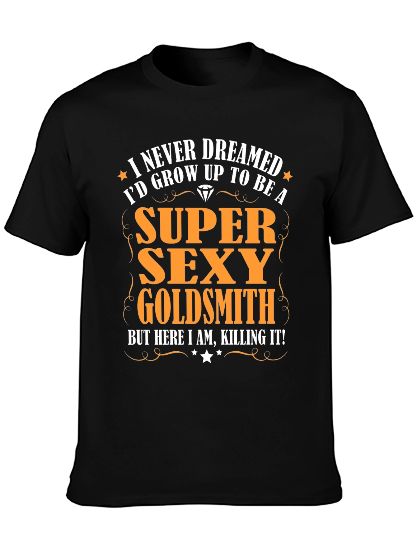 Black Super Sexy Goldsmith T-Shirt view 3