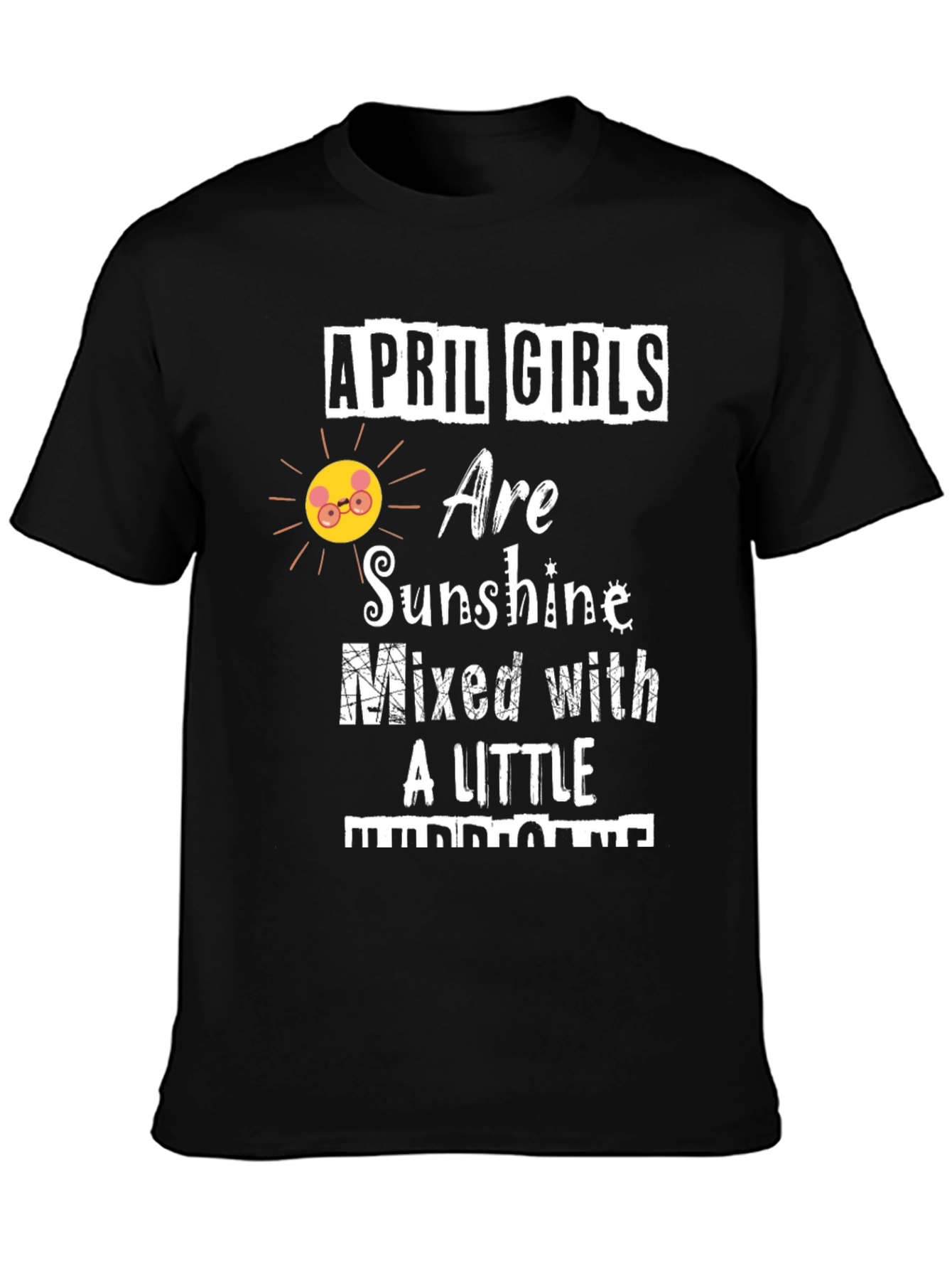 Black April Girls Sunshine & Hurricane Graphic T-Shirt view 3