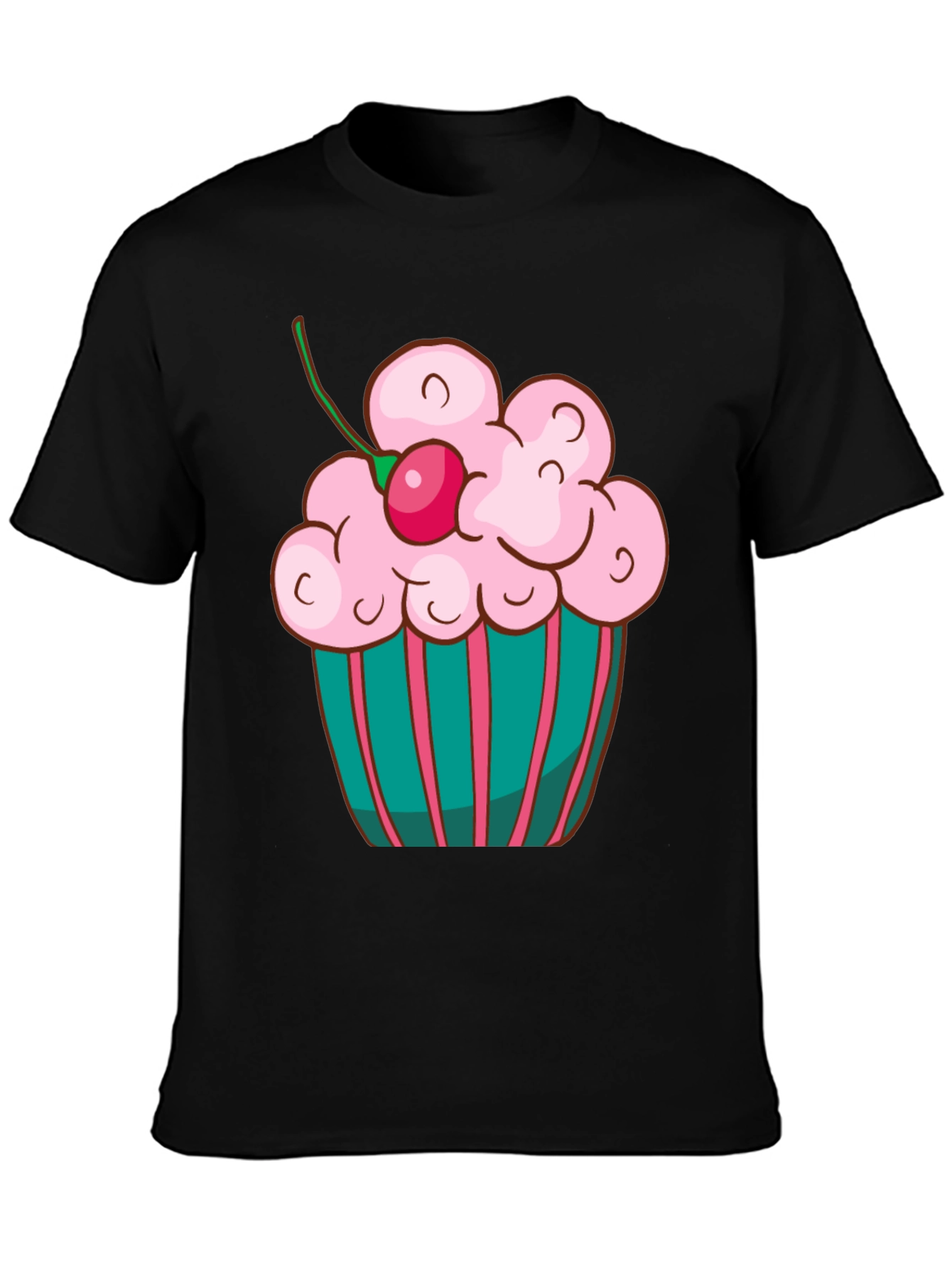 Black Cupcake T-Shirt - Sweet Treat Tee view 3