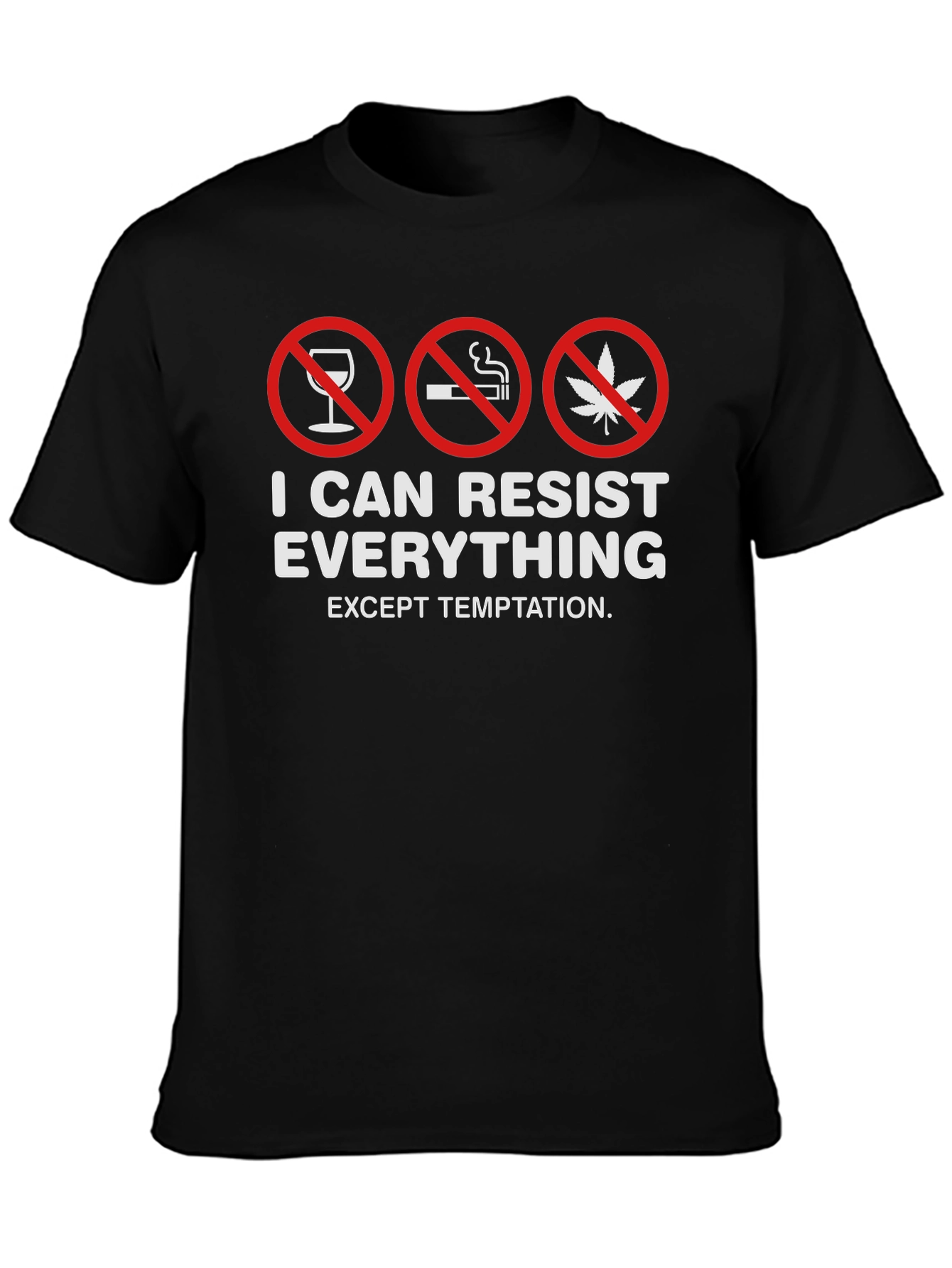 Black Resist Everything Temptation T-Shirt view 3