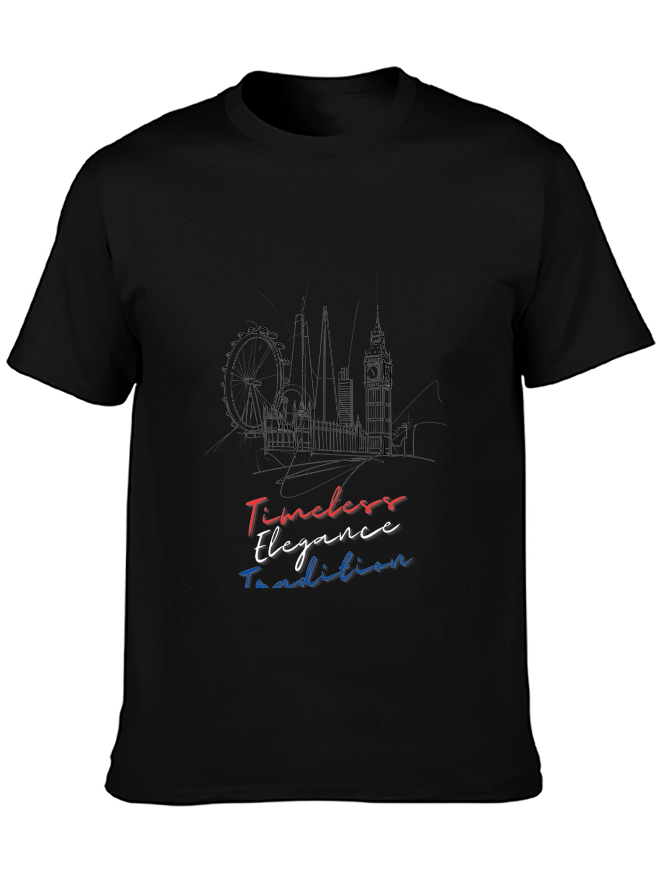 Black Timeless Elegance Tradition Graphic Tee view 3