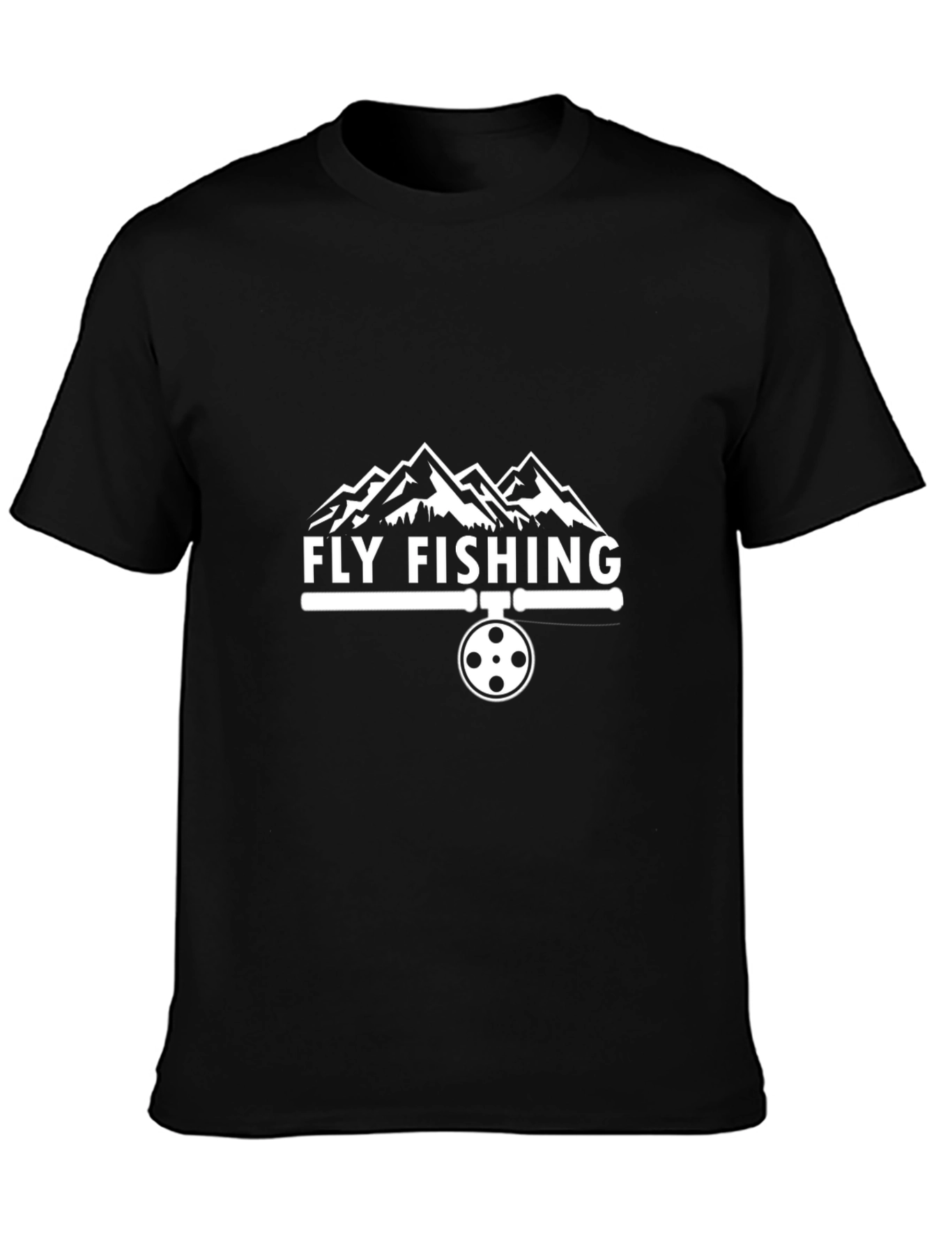 Fly Fishing T-Shirt - Mountain Design - 3