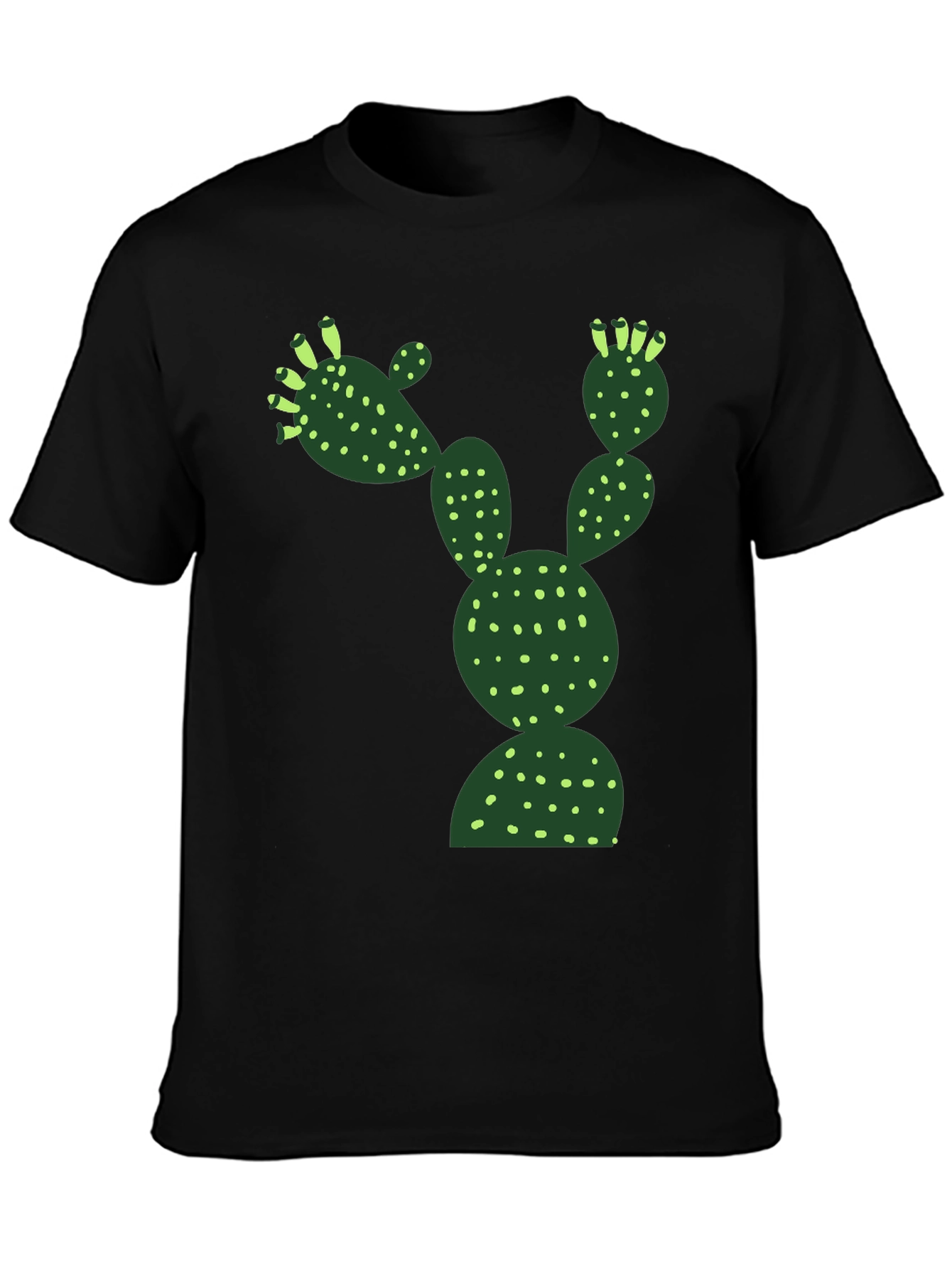 Black Cactus Graphic Tee - Desert Humor T-Shirt view 3