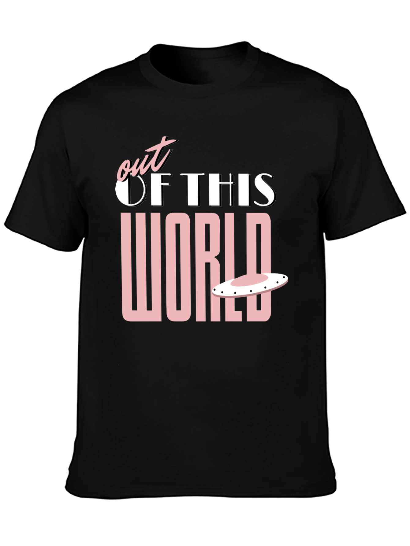 Black Out of This World Black Graphic T-Shirt view 3