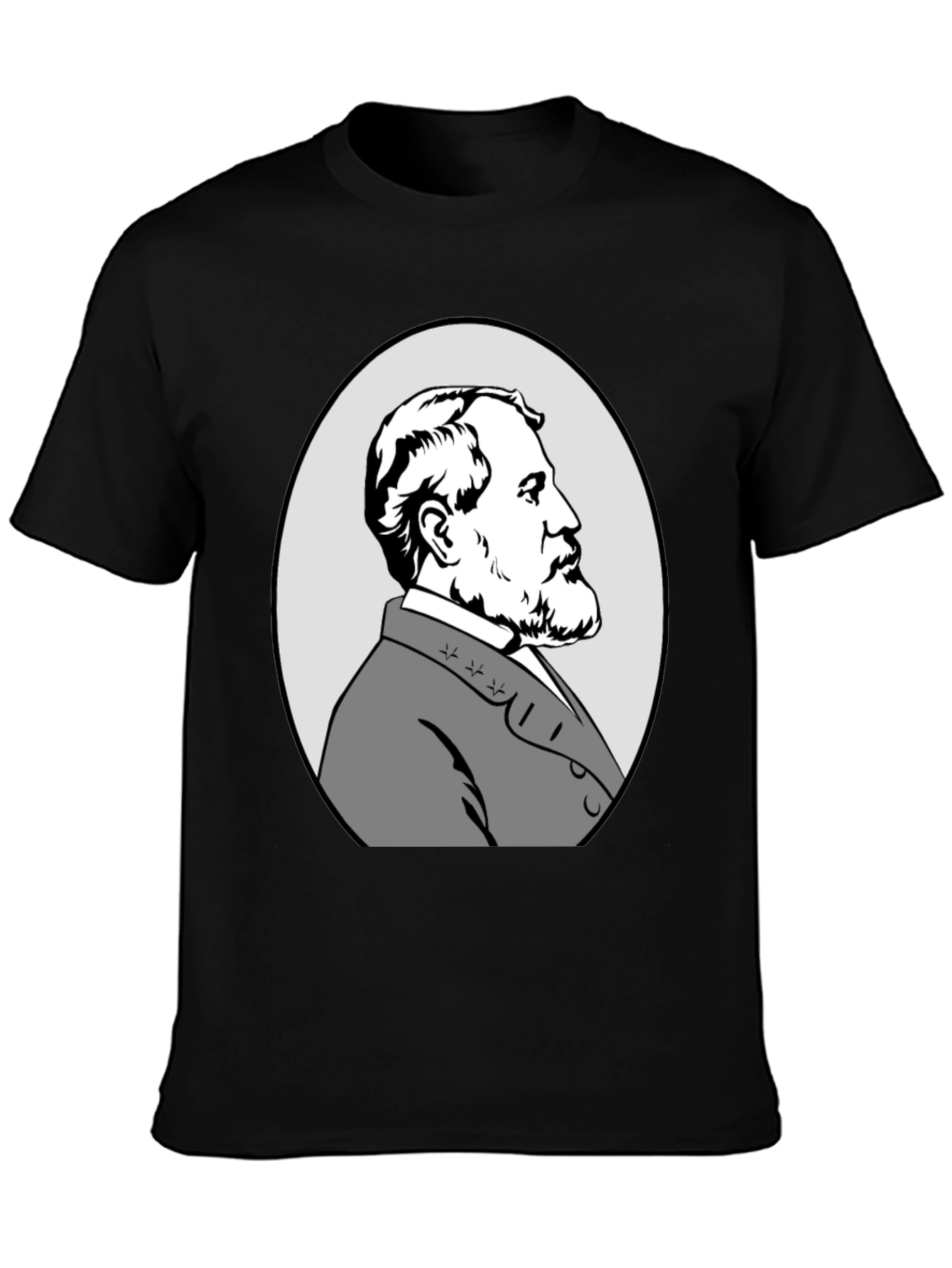 Black Robert E. Lee Graphic T-Shirt view 3
