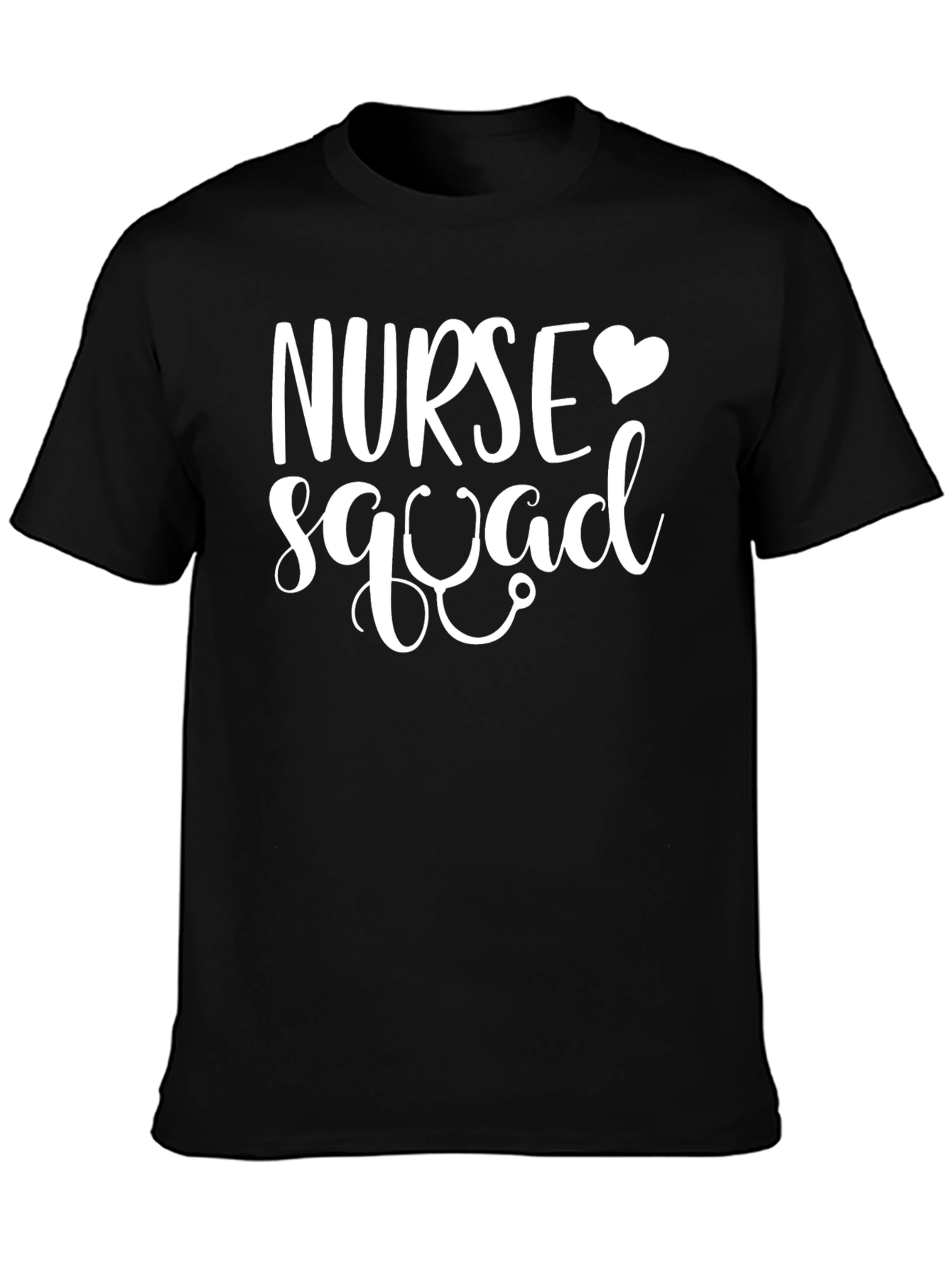 Black Nurse Squad T-Shirt - Medical Team Apparel view 3