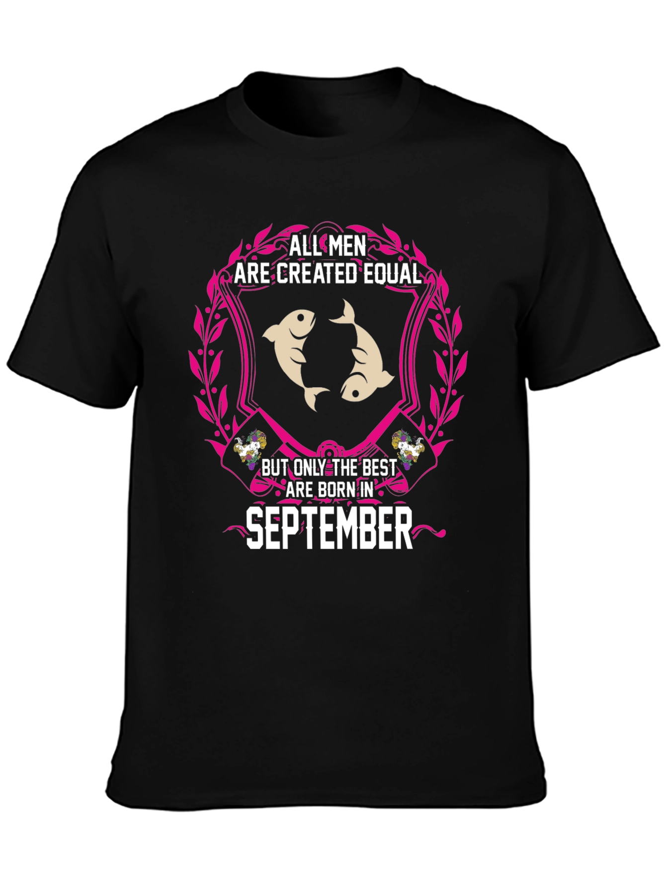 Black September Born Best Men's T-Shirt view 3