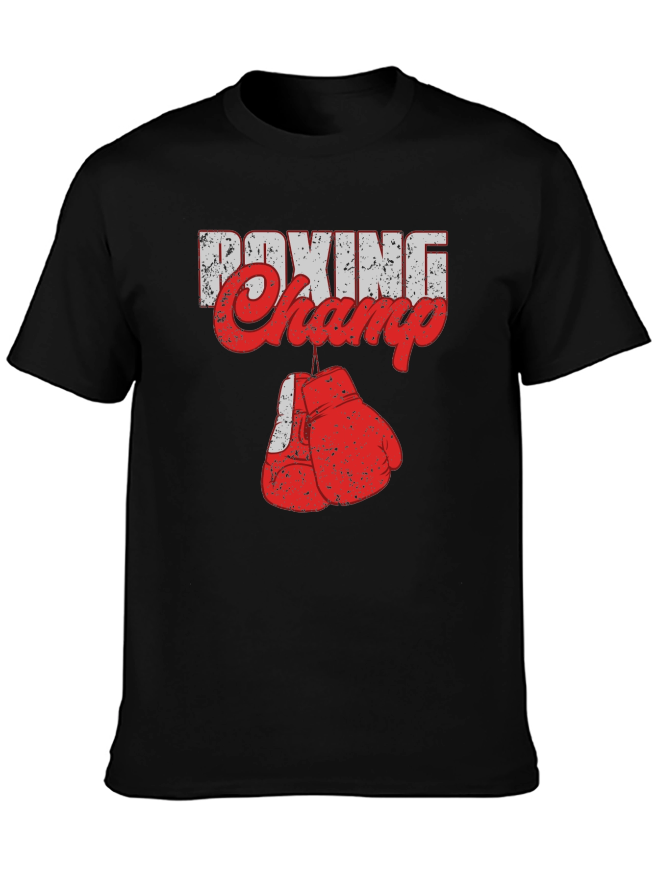Black Boxing Champ Graphic Tee - Black Cotton view 3