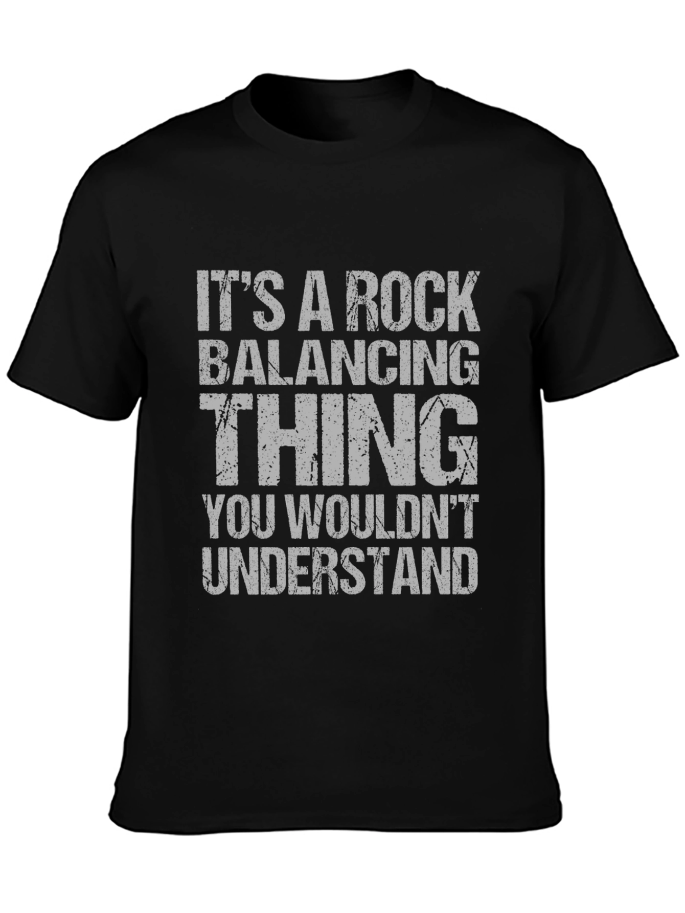 Black Rock Balancing Thing T-Shirt view 3