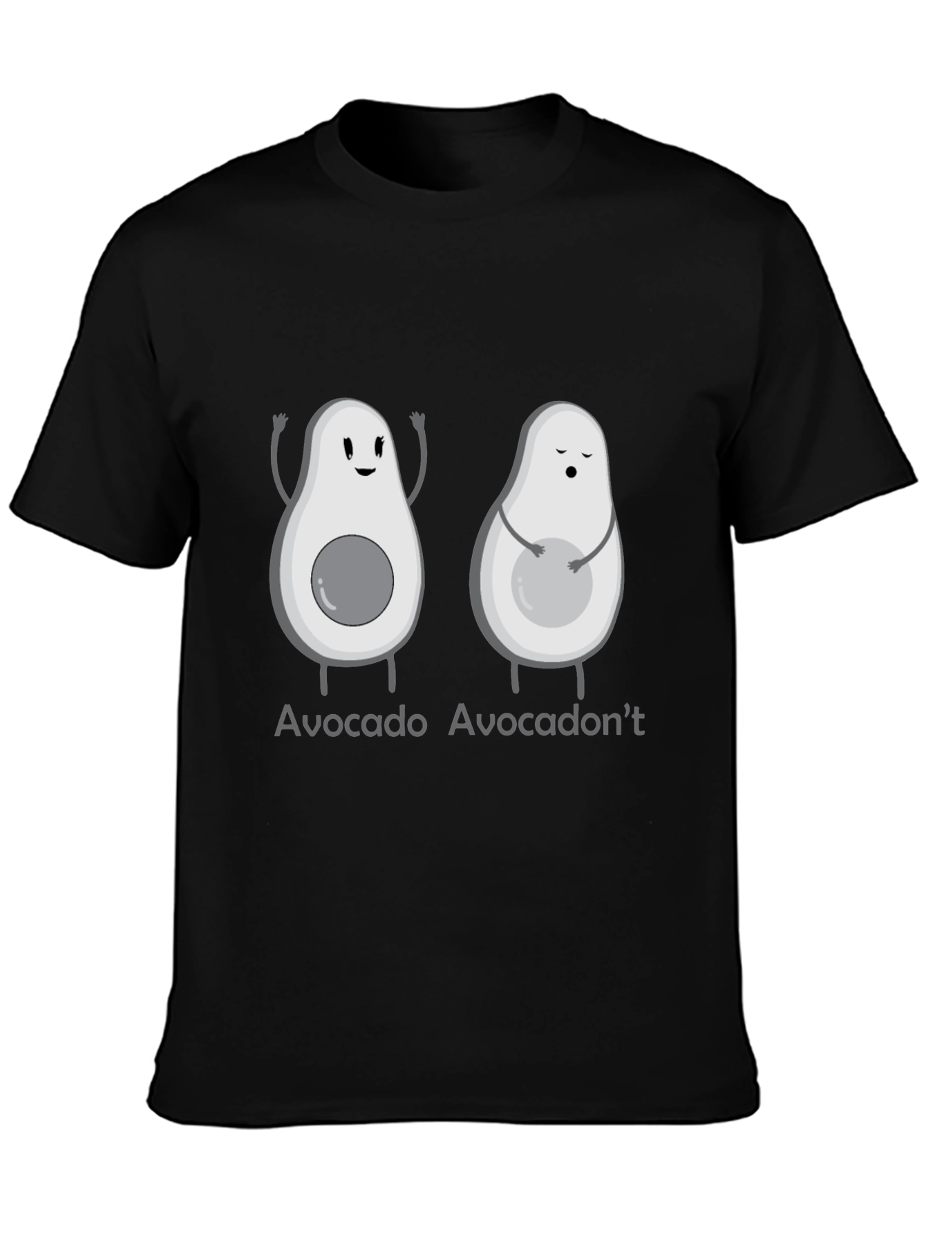 Black Avocado-Themed Graphic Tee view 3