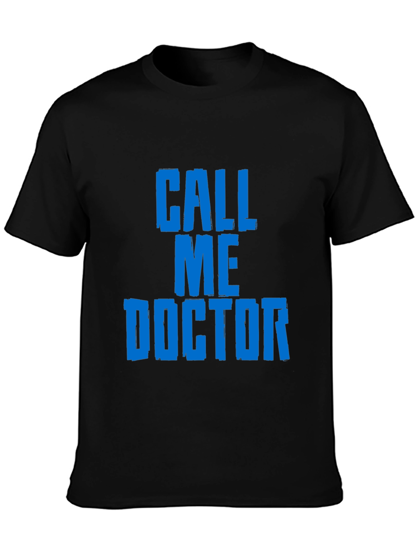 Black Call Me Doctor Graphic Tee - Black view 3